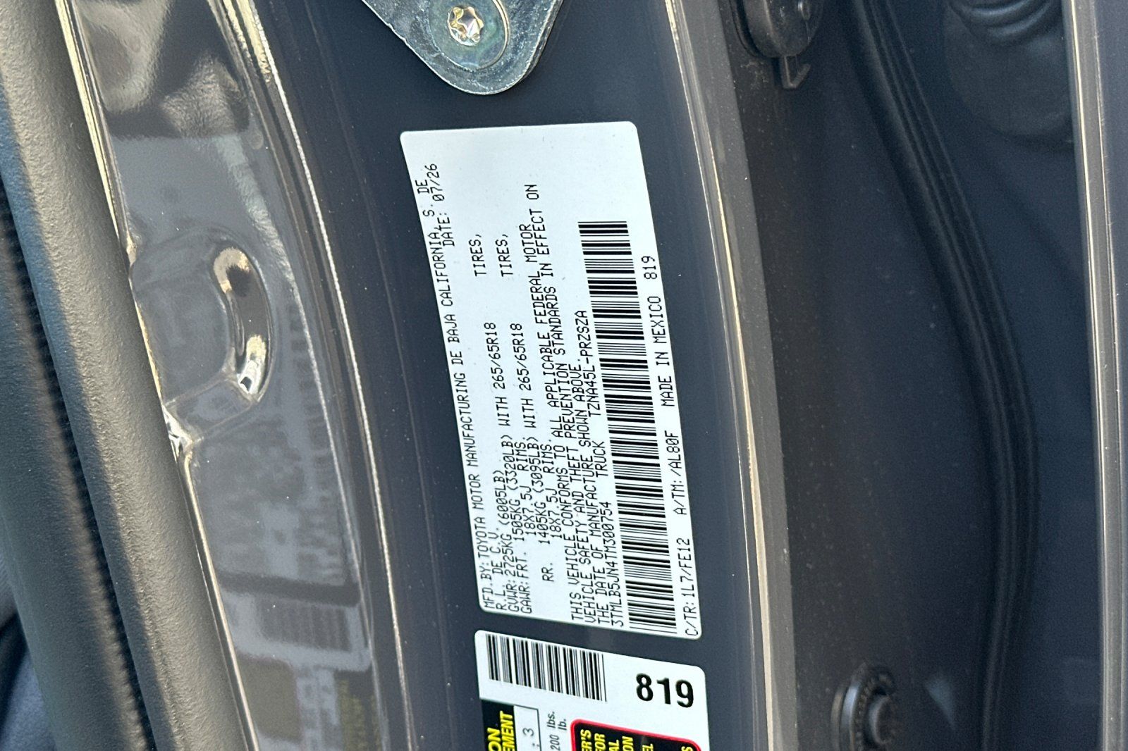 New 2026 Toyota Tacoma Truck