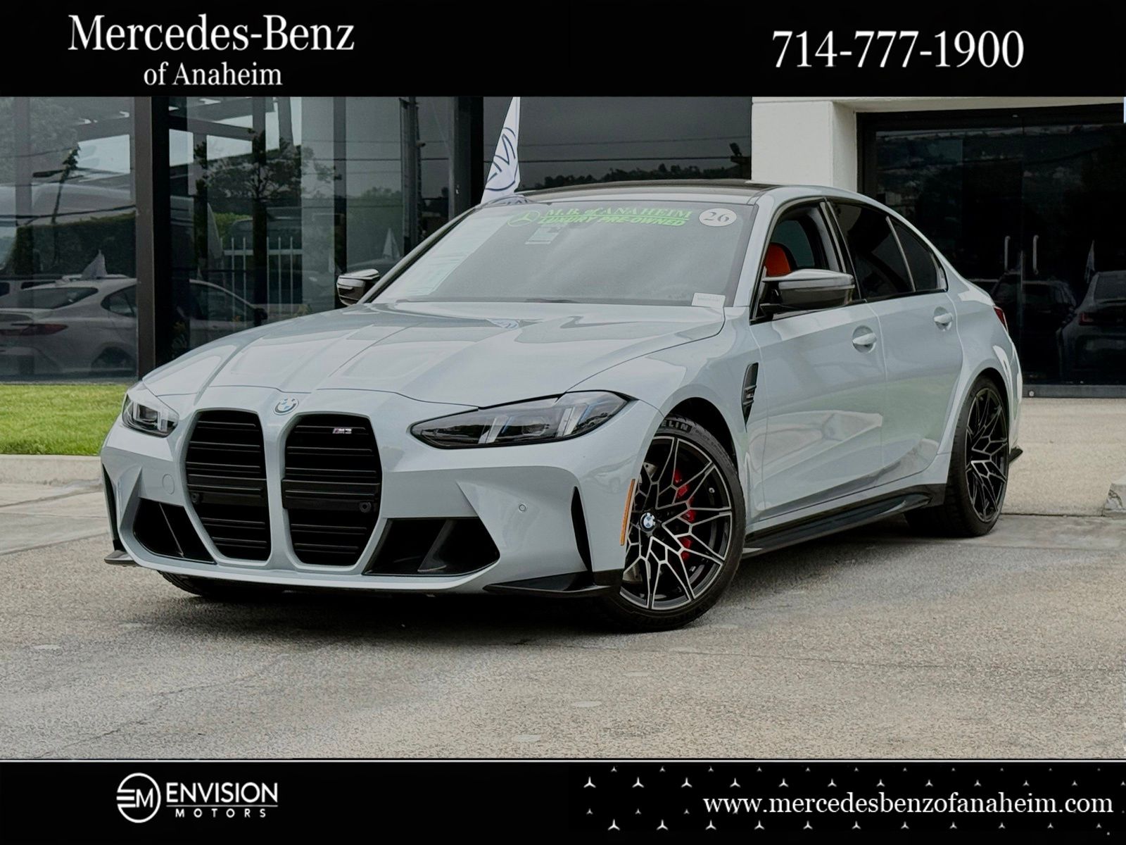 Gray Metallic 2026 BMW M3 Sedan Rear-Wheel Drive 6-Speed Manual