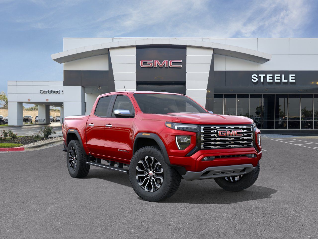 Volcanic Red Tintcoat 2026 GMC Canyon Pickup Truck Four-Wheel Drive 8-Speed Automatic