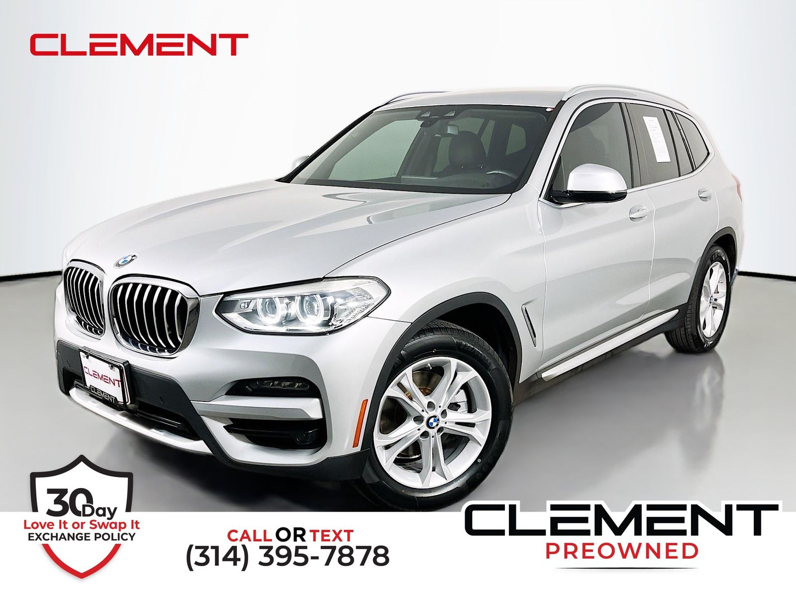 Glacier Silver Metallic 2021 BMW X3 xDrive30i AWD SUV / Crossover All-Wheel Drive 8-Speed Automatic