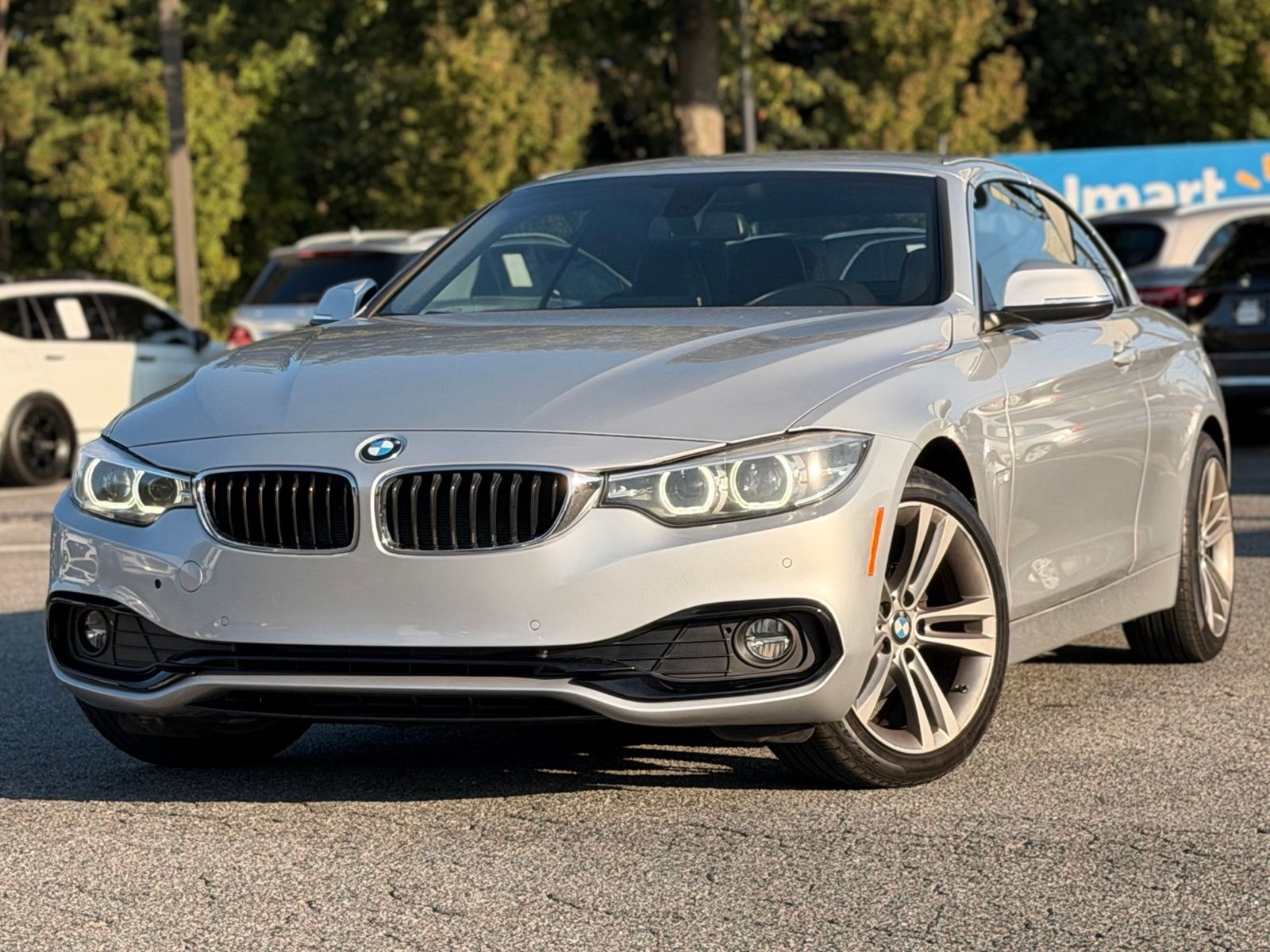Glacier Silver Metallic 2018 BMW 4 Series Convertible All-Wheel Drive 8-Speed Automatic
