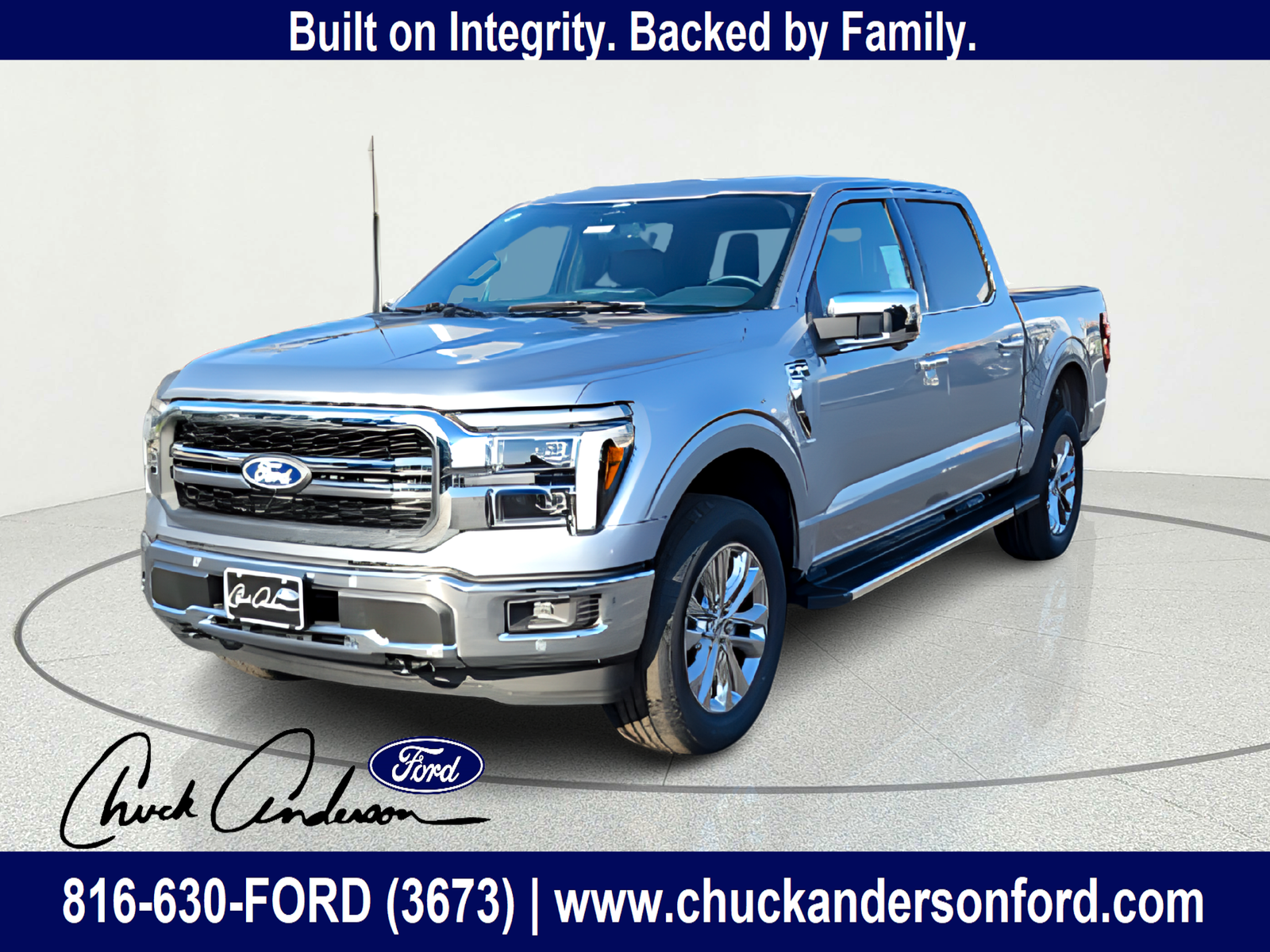 Silver Metallic 2026 Ford F-150 Pickup Truck Four-Wheel Drive Automatic