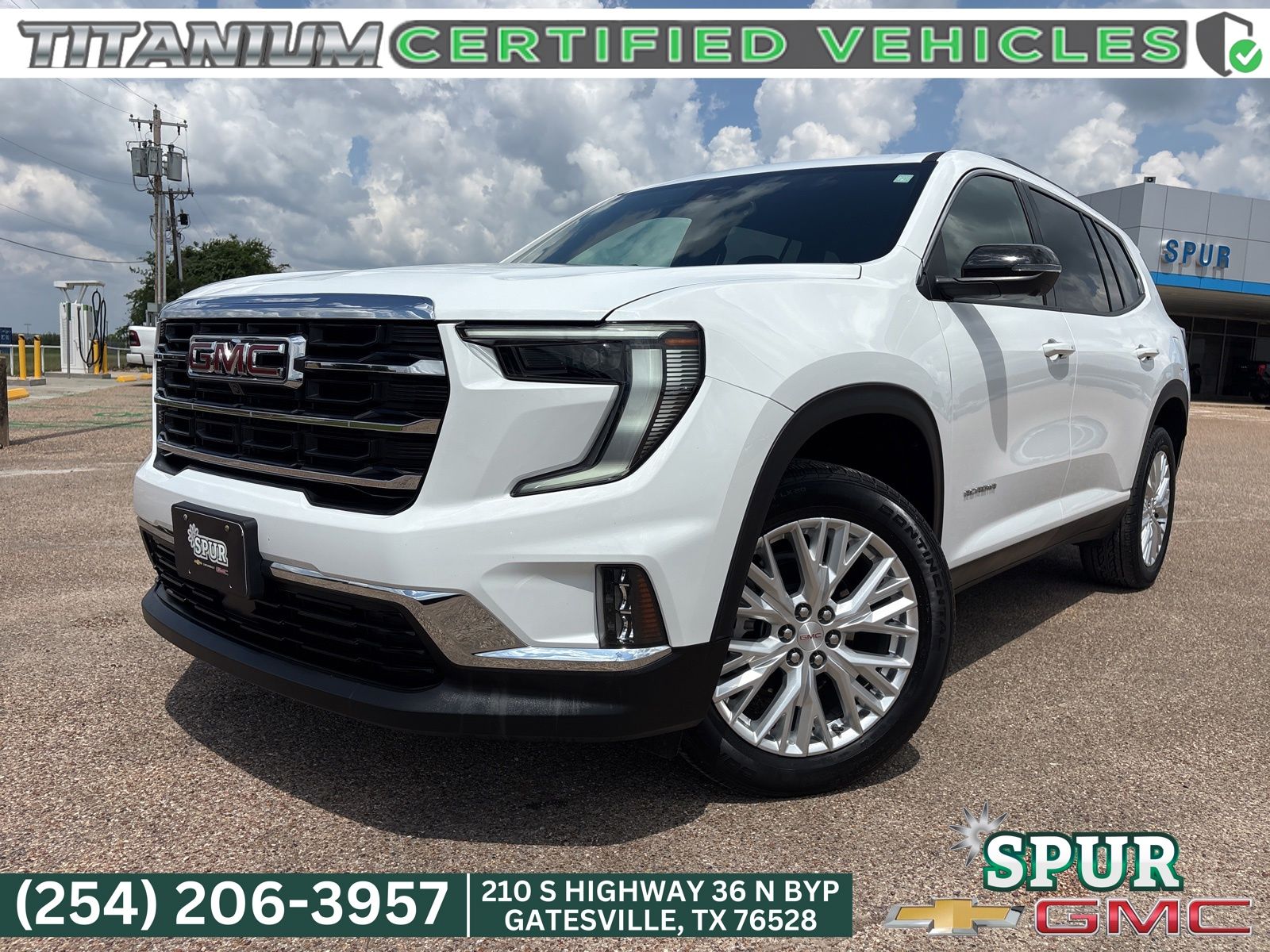 Summit White 2024 GMC Acadia Elevation FWD SUV / Crossover Front-Wheel Drive 8-Speed Automatic