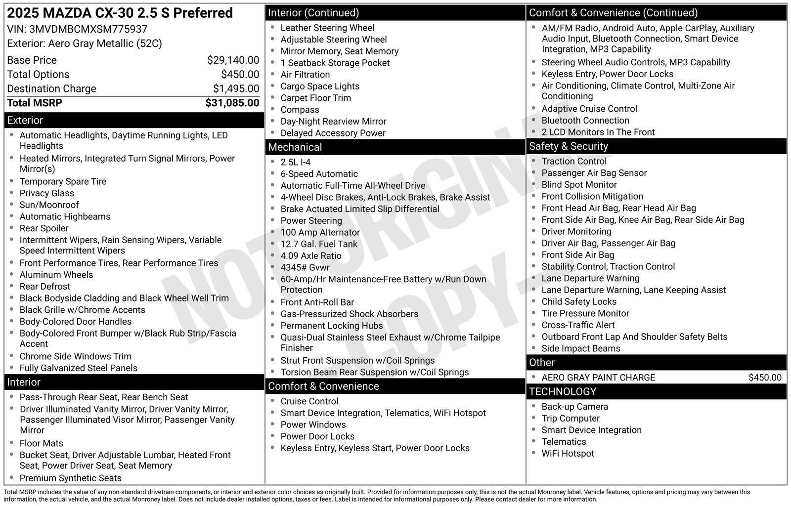 Used Car 2025 Mazda Cx-30  2.5 S Preferred Package For Sale Under $30,000 In Austin, Texas