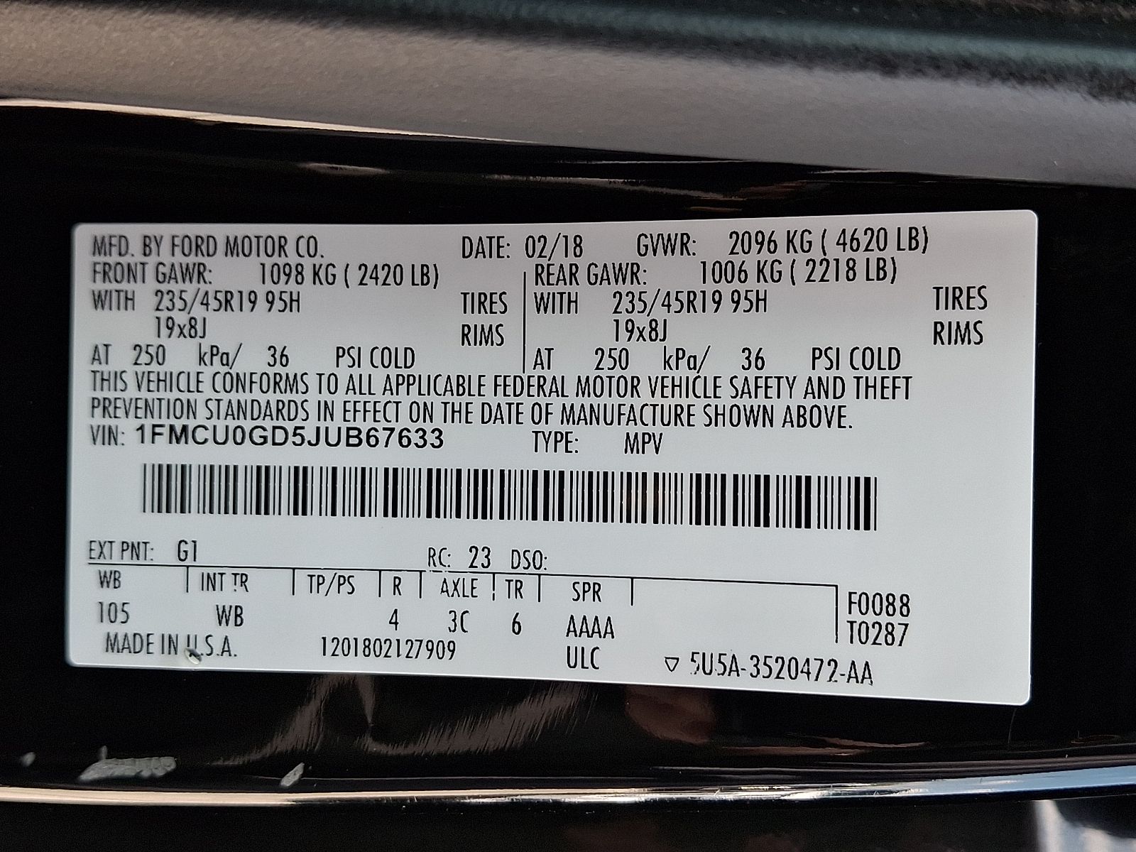 Used 2018 Ford Escape SUV