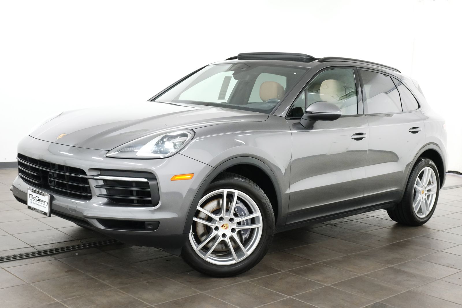 Gray (Quartzite Grey Metallic) 2021 Porsche Cayenne SUV / Crossover All-Wheel Drive 8-Speed Automatic