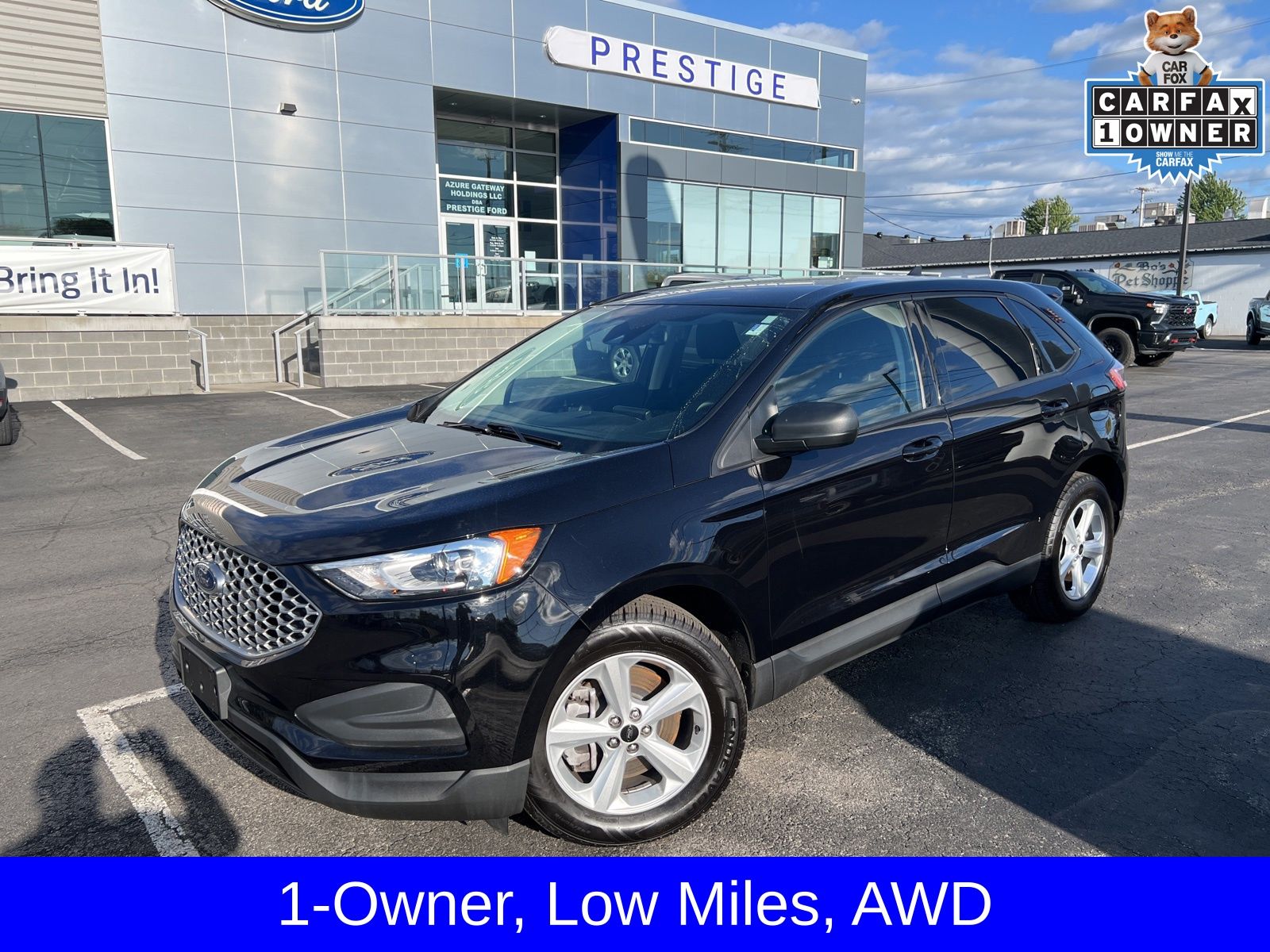 Black Metallic 2024 Ford Edge SUV / Crossover All-Wheel Drive 8-Speed Automatic