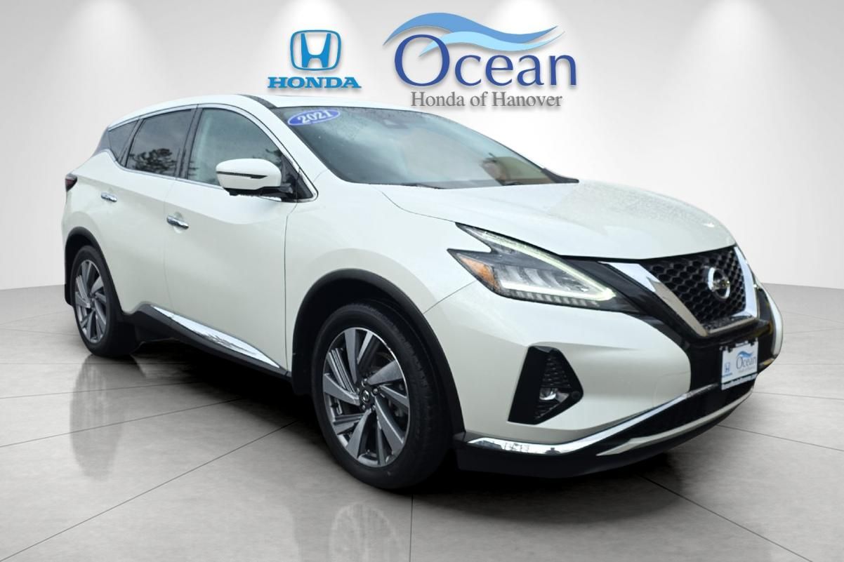 Pearl White Tricoat 2021 Nissan Murano SL AWD SUV / Crossover All-Wheel Drive Continuously Variable Transmission