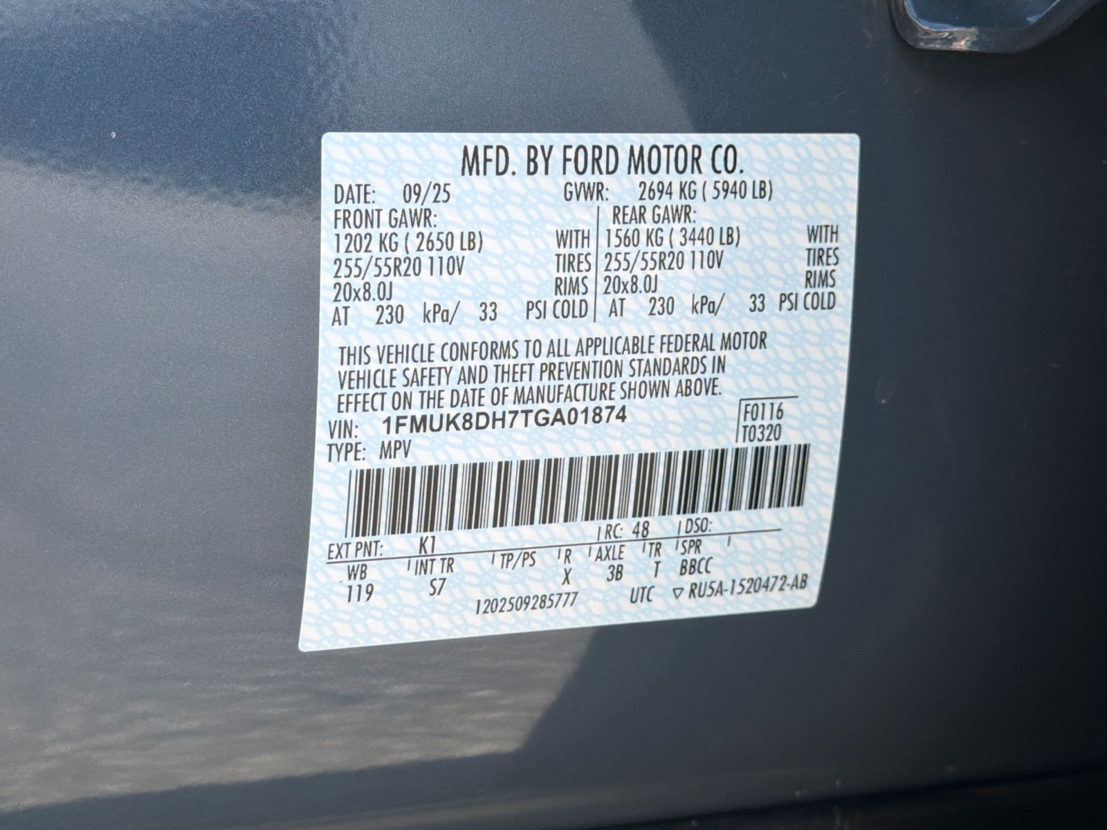 New 2026 Vapor Blue Metallic Ford Active image 37