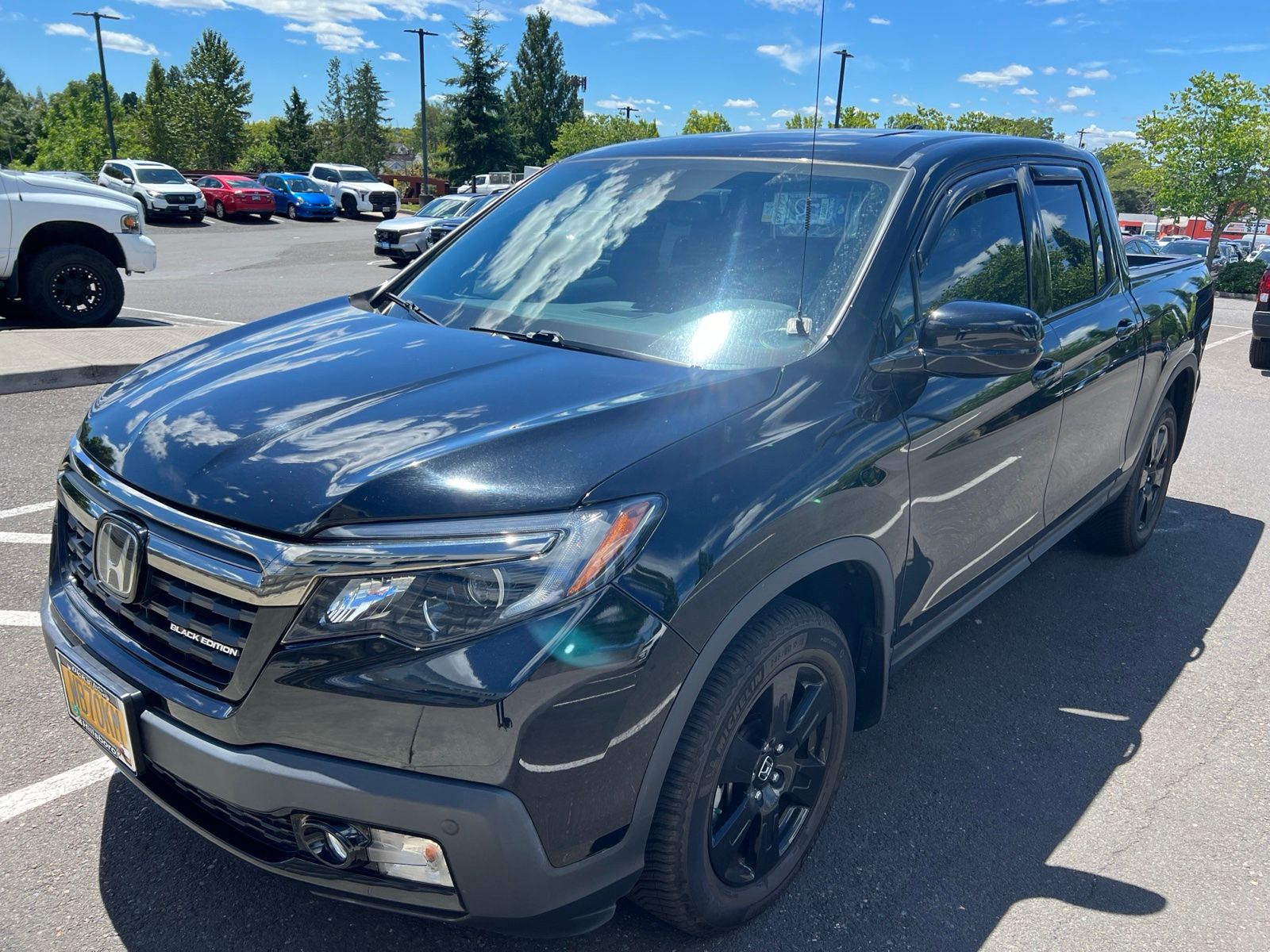 Crystal Black Pearl 2019 Honda Ridgeline Pickup Truck All-Wheel Drive 6-Speed Automatic