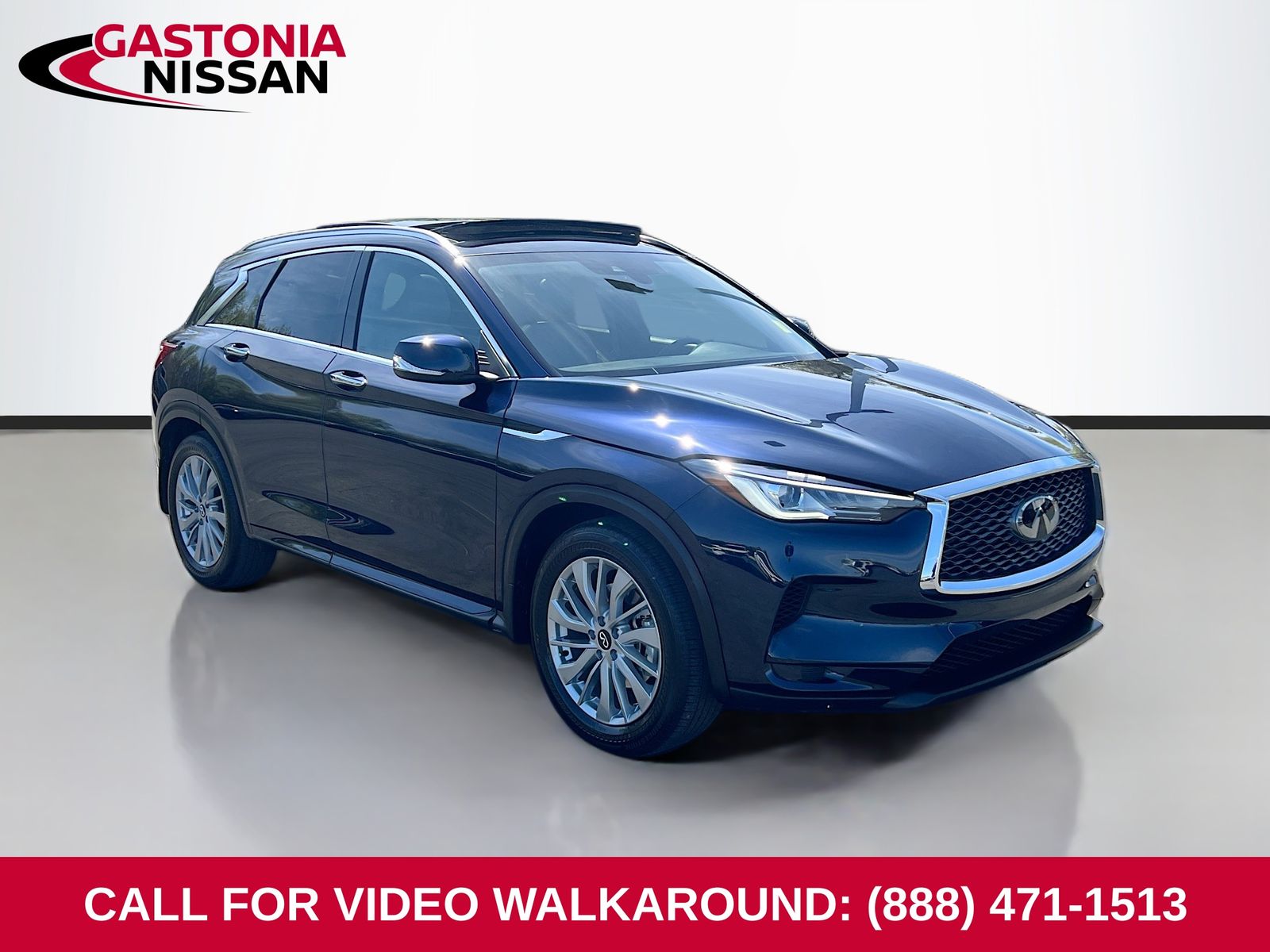Hermosa Blue 2023 INFINITI QX50 Luxe FWD SUV / Crossover Front-Wheel Drive Continuously Variable Transmission