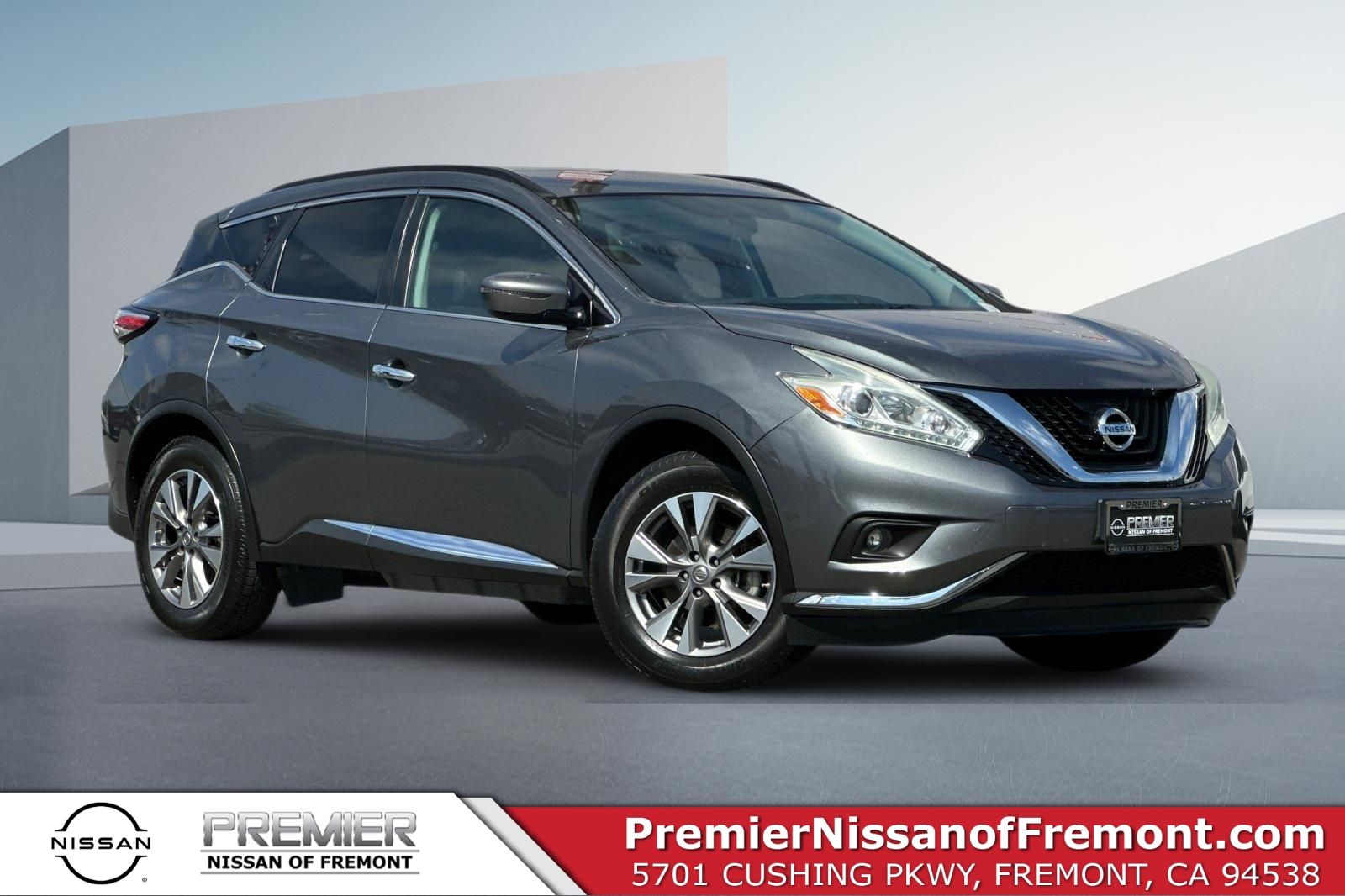 Gray (Gun Metallic) 2016 Nissan Murano SUV / Crossover Front-Wheel Drive Continuously Variable Transmission