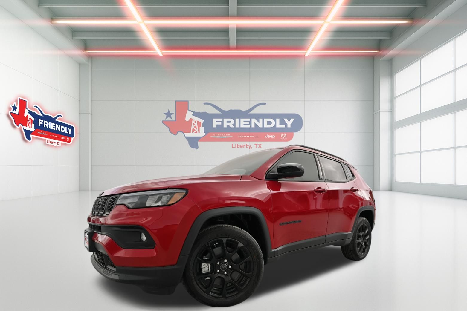 Red Hot Pearlcoat 2026 Jeep Compass Latitude 4WD SUV / Crossover Four-Wheel Drive 8-Speed Automatic