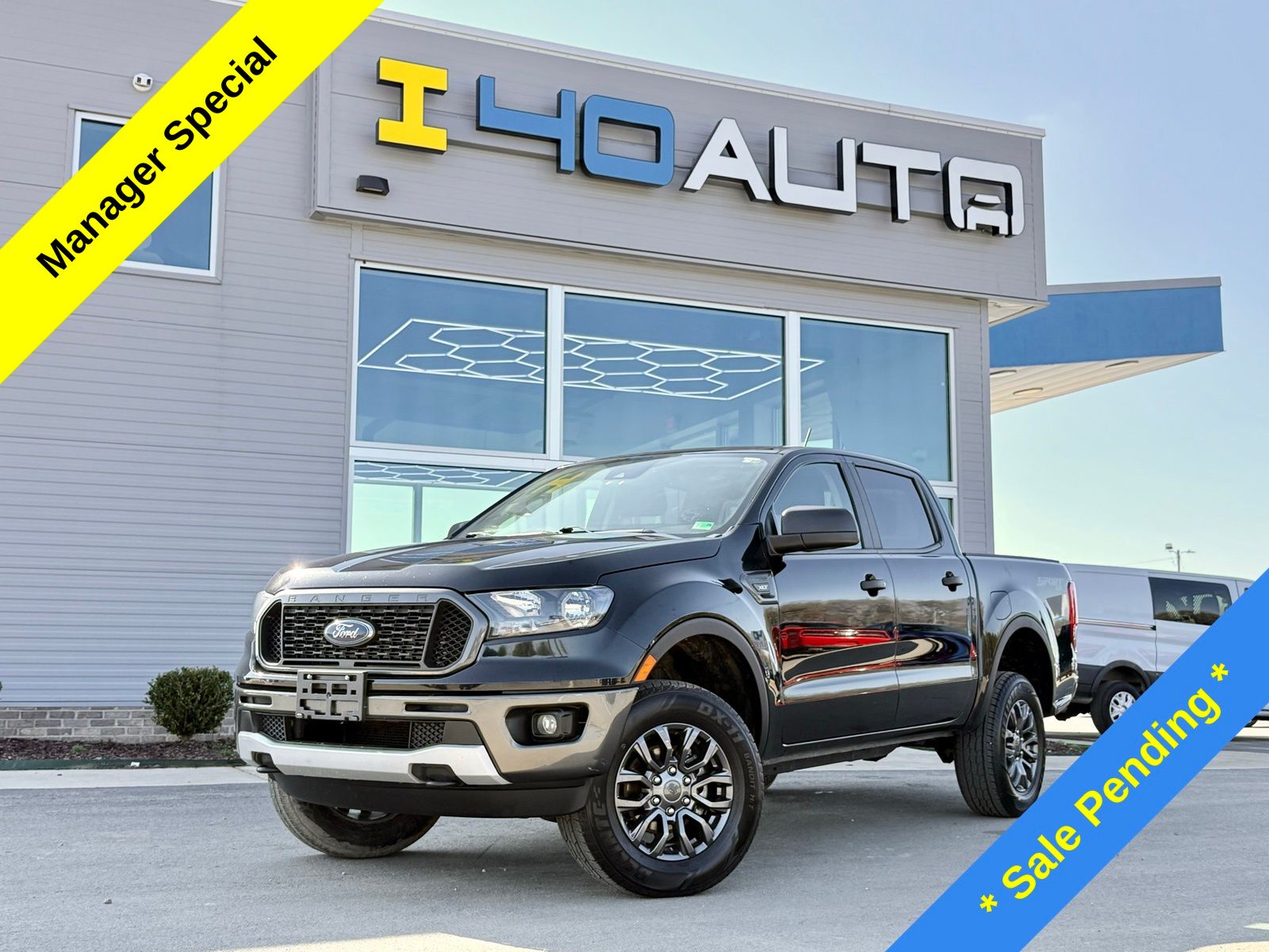 Shadow Black 2021 Ford Ranger XLT SuperCrew 4WD Pickup Truck Four-Wheel Drive Automatic