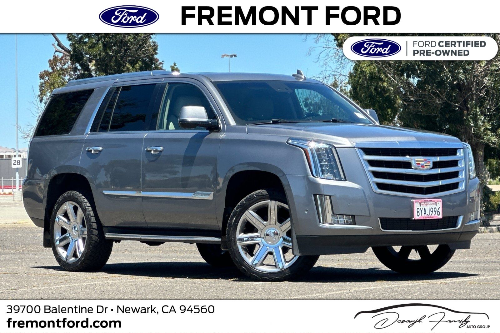 Gray (Satin Steel Metallic) 2019 Cadillac Escalade SUV / Crossover Rear-Wheel Drive 