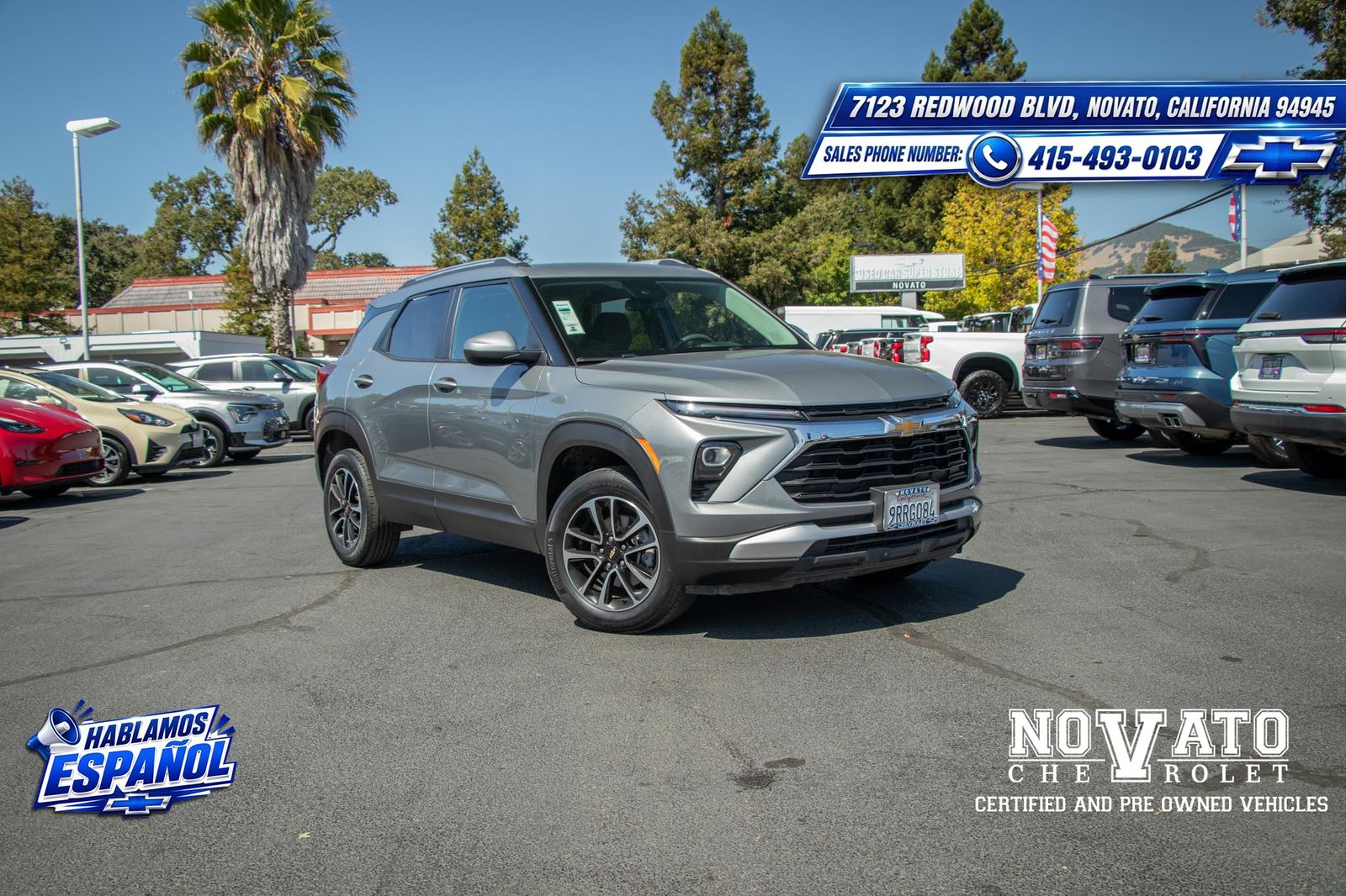 Sterling Gray Metallic 2025 Chevrolet Trailblazer SUV / Crossover Four-Wheel Drive 9-Speed Automatic
