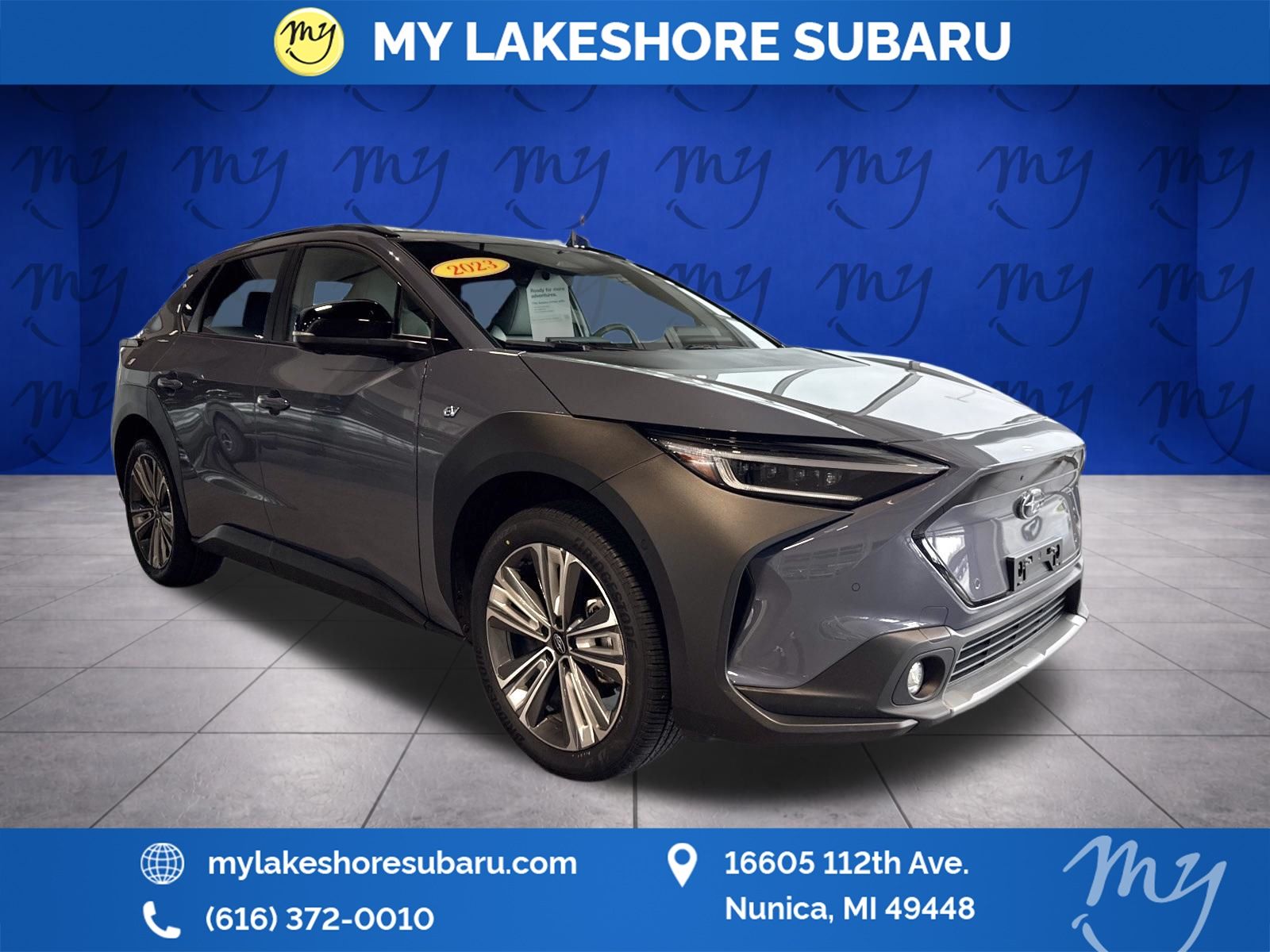 Harbor Mist Gray Pearl 2023 Subaru Solterra Limited AWD SUV / Crossover All-Wheel Drive 1-Speed Automatic