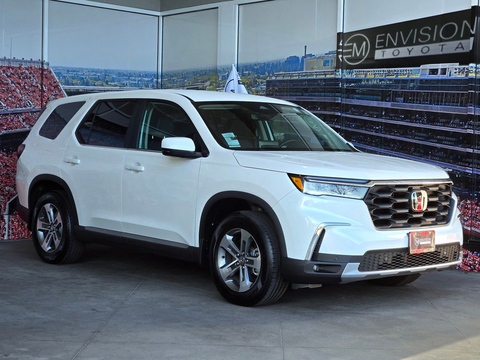 White 2025 Honda Pilot EX-L FWD SUV / Crossover Front-Wheel Drive Automatic