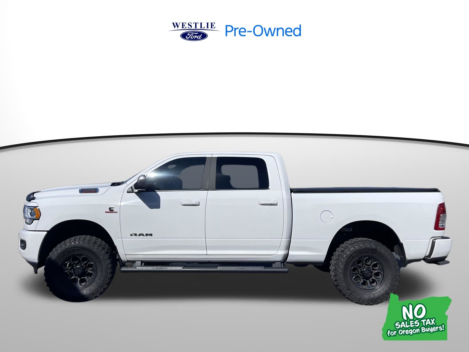 Bright White Clearcoat 2019 RAM 2500 Big Horn Crew Cab 4WD Pickup Truck Four-Wheel Drive 6-Speed Automatic