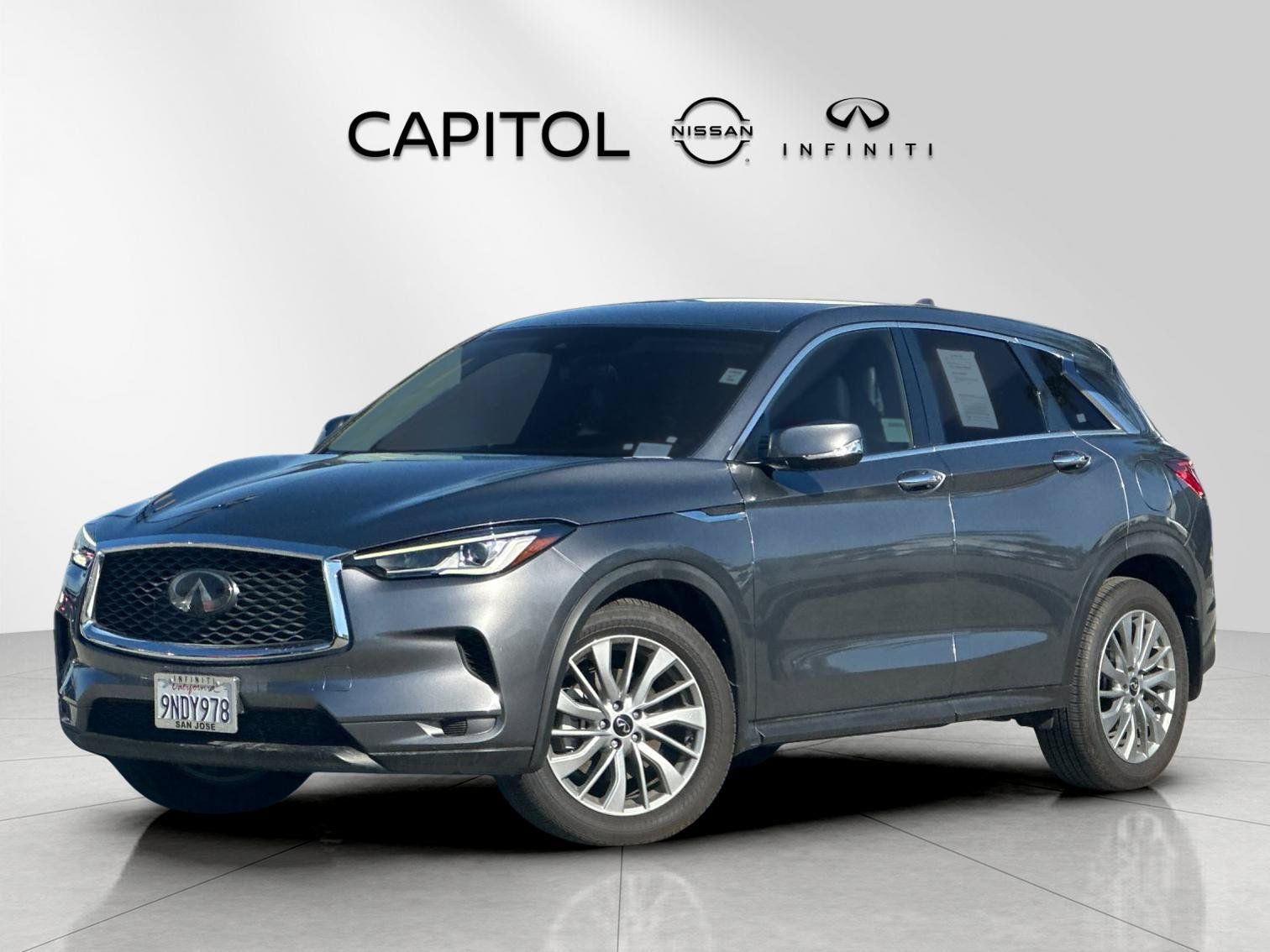 Gray (Graphite Shadow) 2024 INFINITI QX50 SUV / Crossover All-Wheel Drive Continuously Variable Transmission