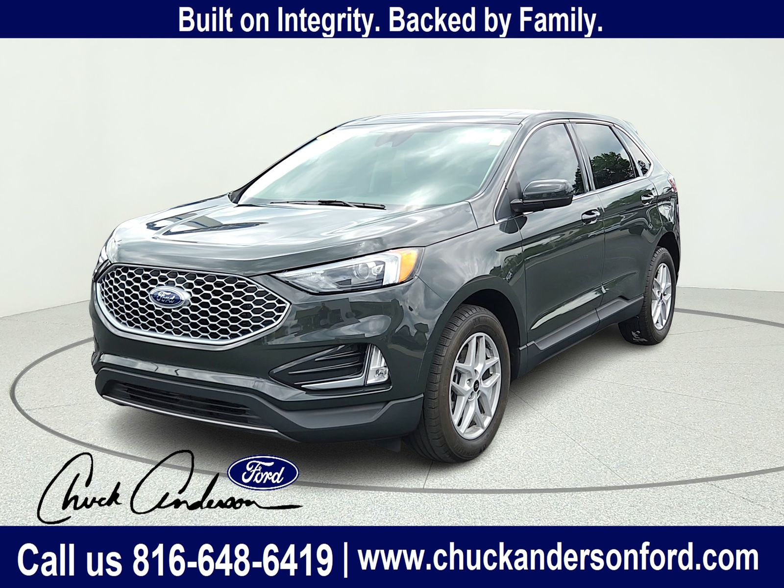 Forged Green Metallic 2024 Ford Edge SUV / Crossover All-Wheel Drive 8-Speed Automatic