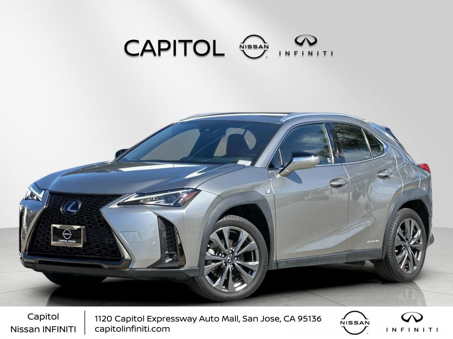 Atomic Silver 2021 Lexus UX Hybrid 250h F Sport AWD SUV / Crossover All-Wheel Drive Continuously Variable Transmission