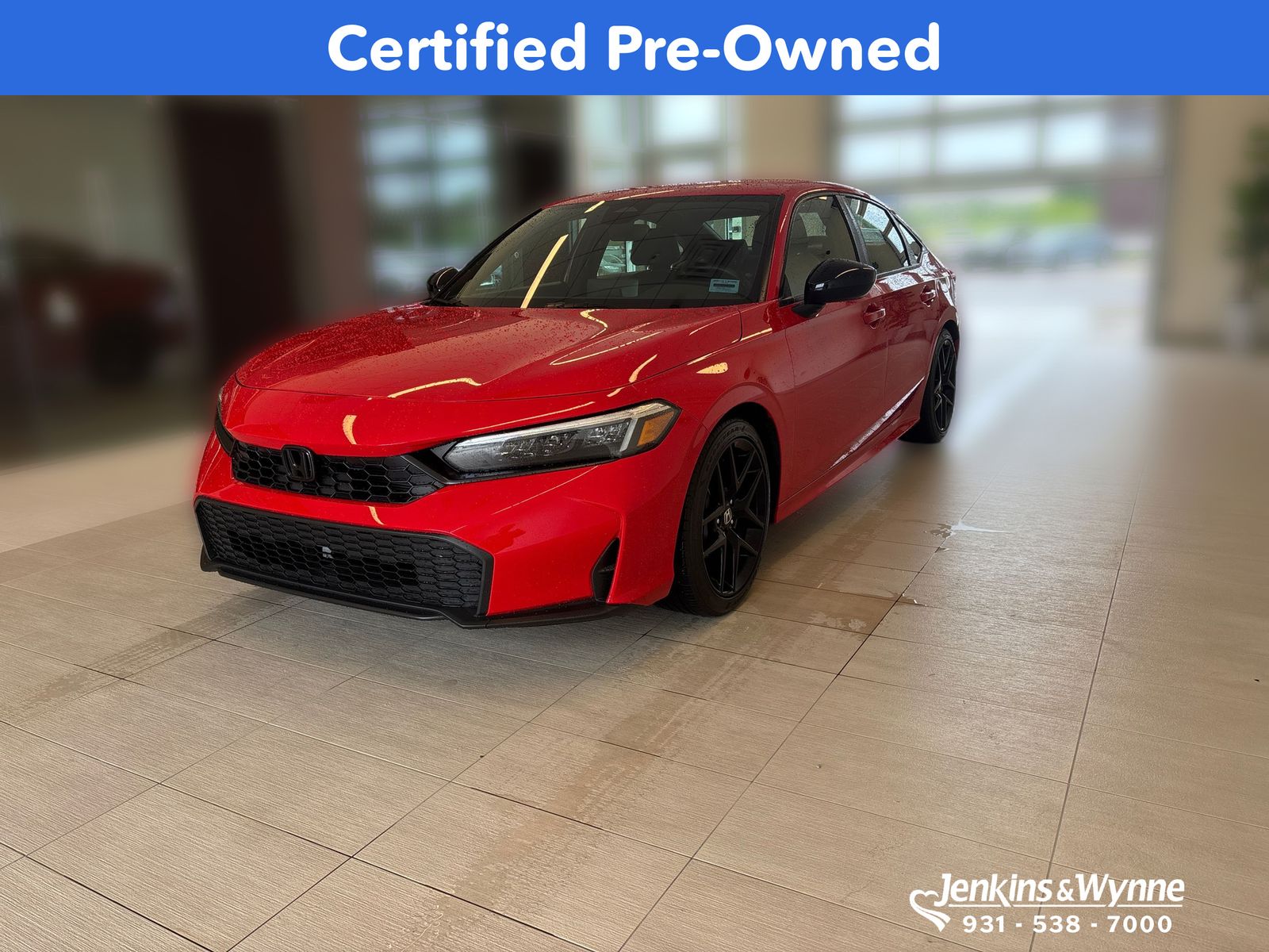 Rallye Red 2026 Honda Civic Sedan Front-Wheel Drive Continuously Variable Transmission