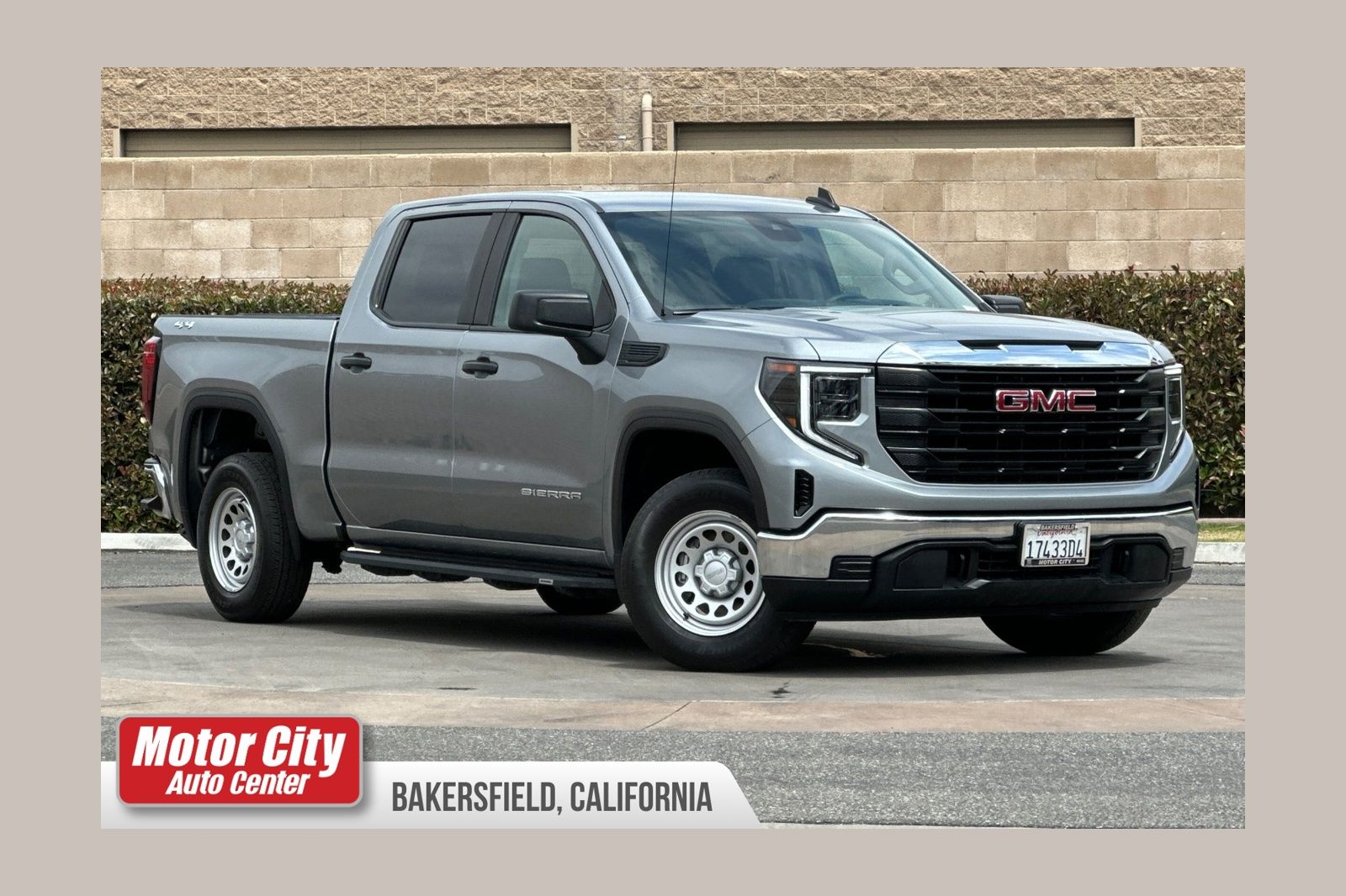 Sterling Metallic 2024 GMC Sierra 1500 Pro Crew Cab 4WD Pickup Truck Four-Wheel Drive 8-Speed Automatic