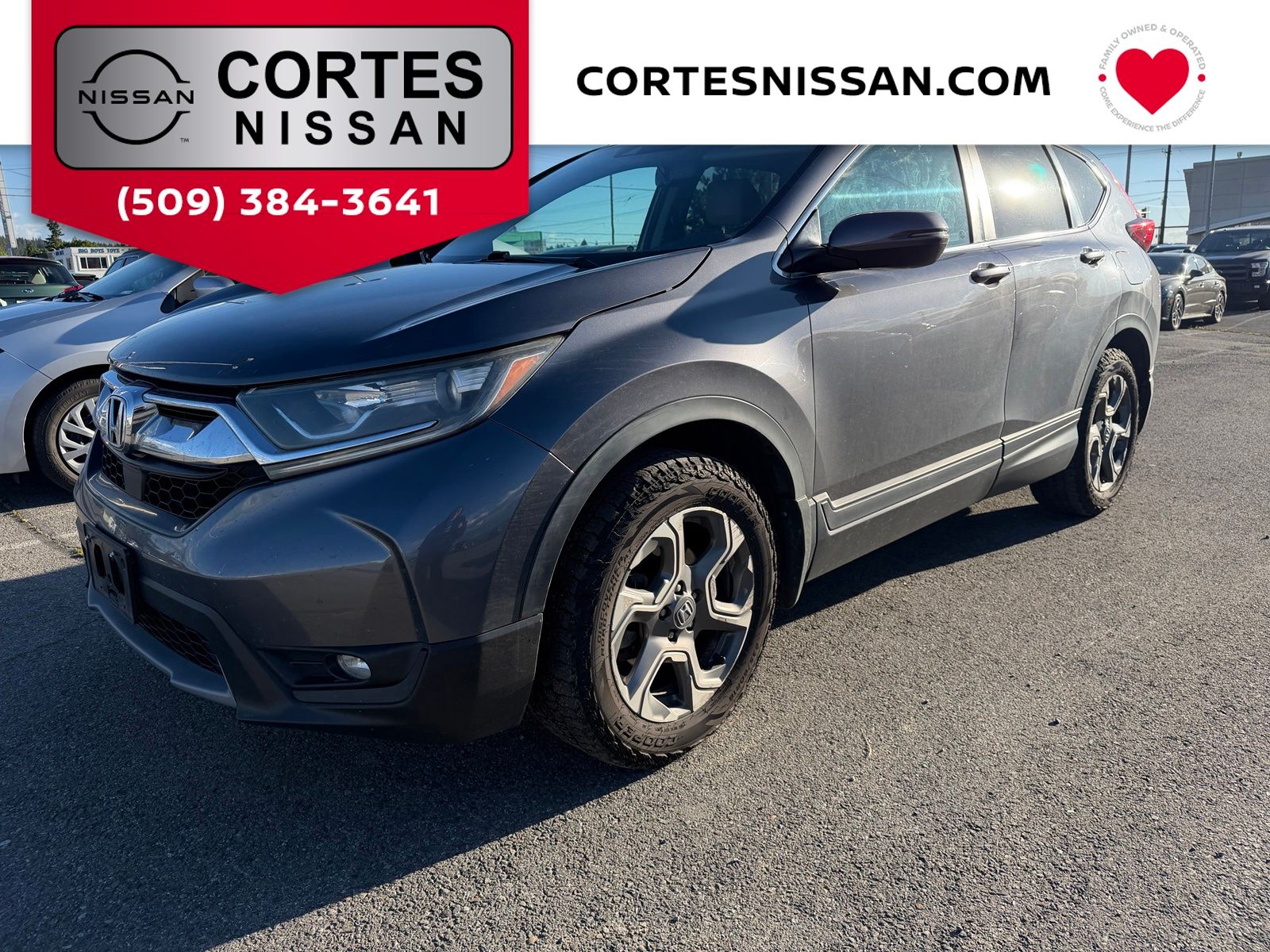 Gray (Gunmetal Metallic) 2017 Honda CR-V EX-L AWD SUV / Crossover All-Wheel Drive Continuously Variable Transmission