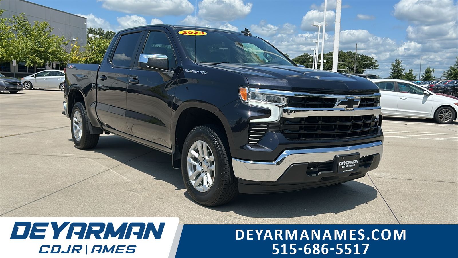 Dark Ash Metallic 2023 Chevrolet Silverado 1500 Pickup Truck Four-Wheel Drive 8-Speed Automatic
