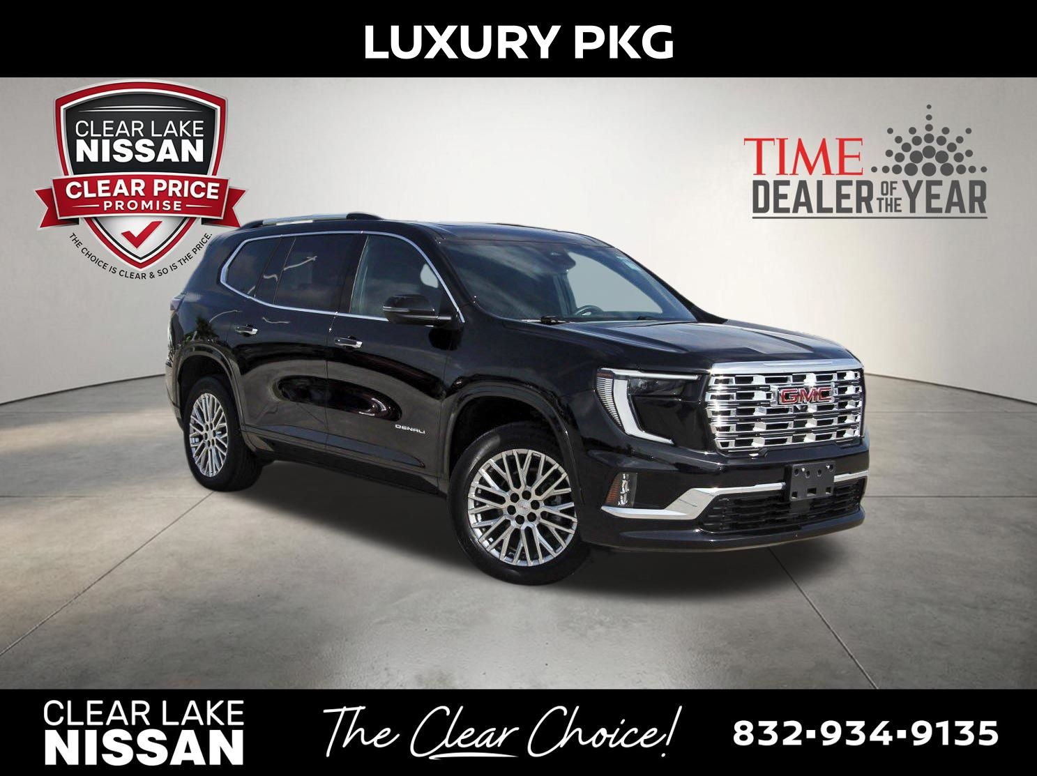 Black (Ebony Twilight Metallic) 2025 GMC Acadia SUV / Crossover Front-Wheel Drive 8-Speed Automatic