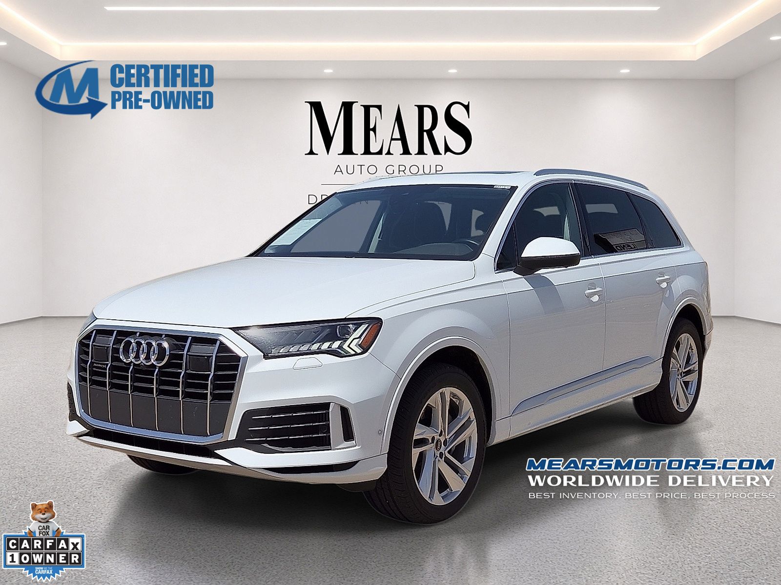 Glacier White Metallic 2024 Audi Q7 SUV / Crossover All-Wheel Drive 8-Speed Automatic
