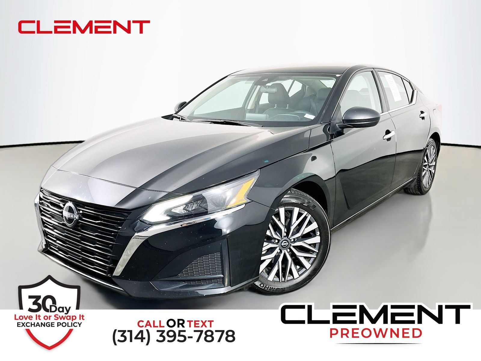Super Black Clearcoat 2025 Nissan Altima Sedan Front-Wheel Drive Continuously Variable Transmission