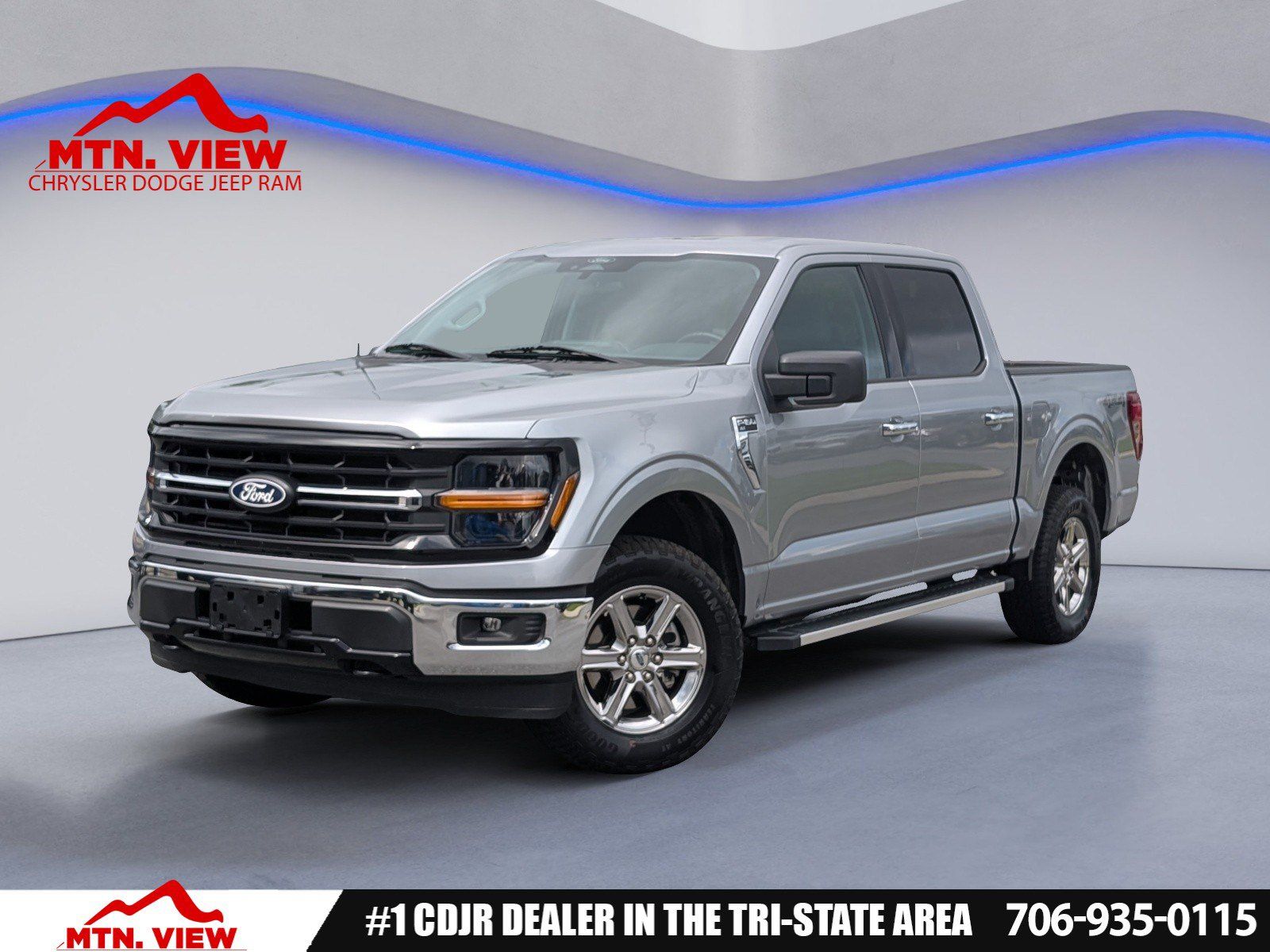 Silver Metallic 2025 Ford F-150 Pickup Truck Four-Wheel Drive Automatic