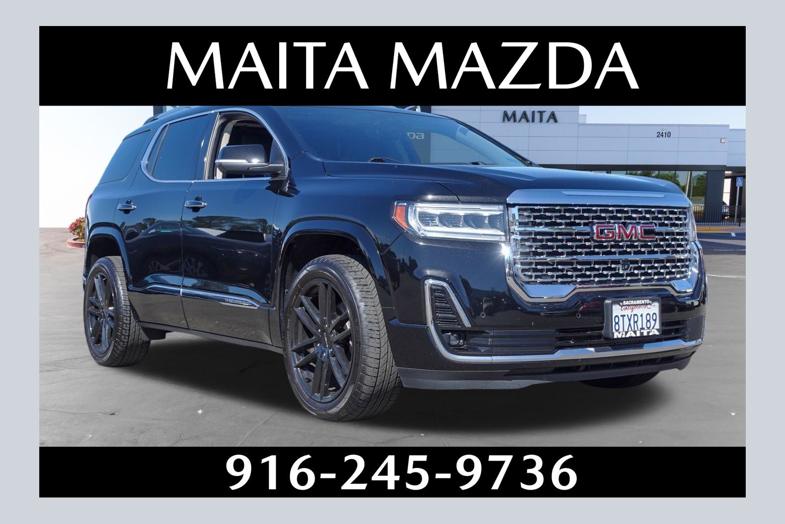 Black (Ebony Twilight Metallic) 2021 GMC Acadia SUV / Crossover Four-Wheel Drive 9-Speed Automatic