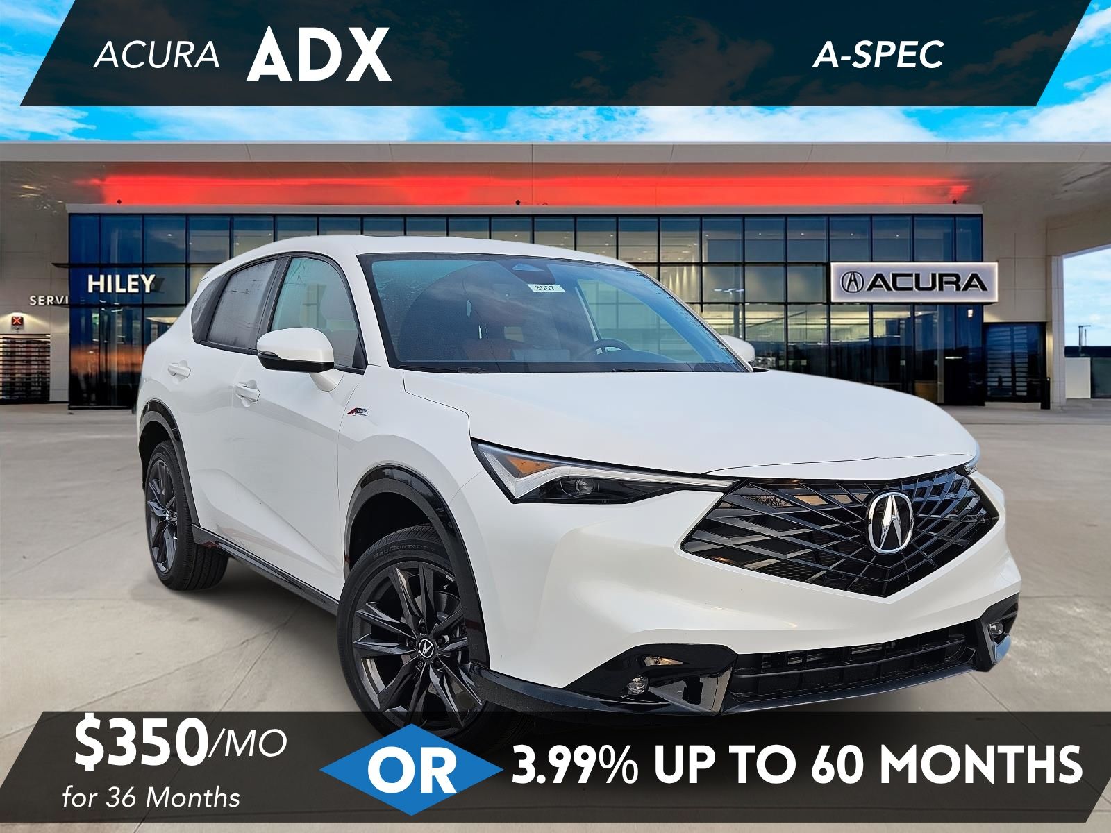Platinum White Pearl 2026 Acura ADX SUV / Crossover Front-Wheel Drive Continuously Variable Transmission