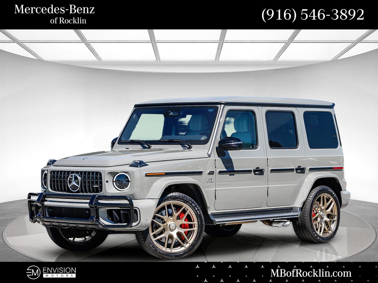 Gray (MANUFAKTUR Arabian Grey) 2025 Mercedes-Benz G-Class AMG G 63 4MATIC SUV / Crossover All-Wheel Drive 9-Speed Automatic
