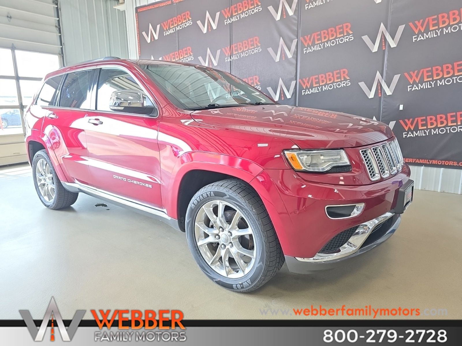 Deep Cherry Red Crystal Pearlcoat 2015 Jeep Grand Cherokee SUV / Crossover Four-Wheel Drive 8-Speed Automatic
