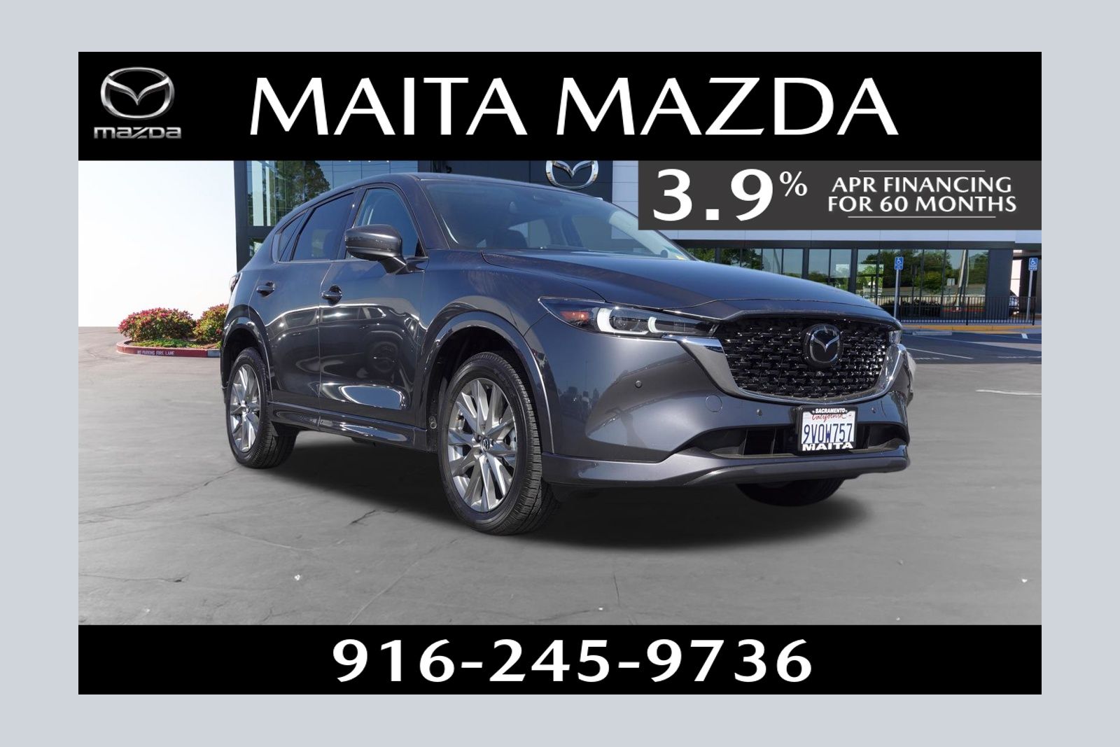 Machine Gray Metallic 2025 Mazda CX-5 2.5 S Premium Plus AWD SUV / Crossover All-Wheel Drive 6-Speed Automatic