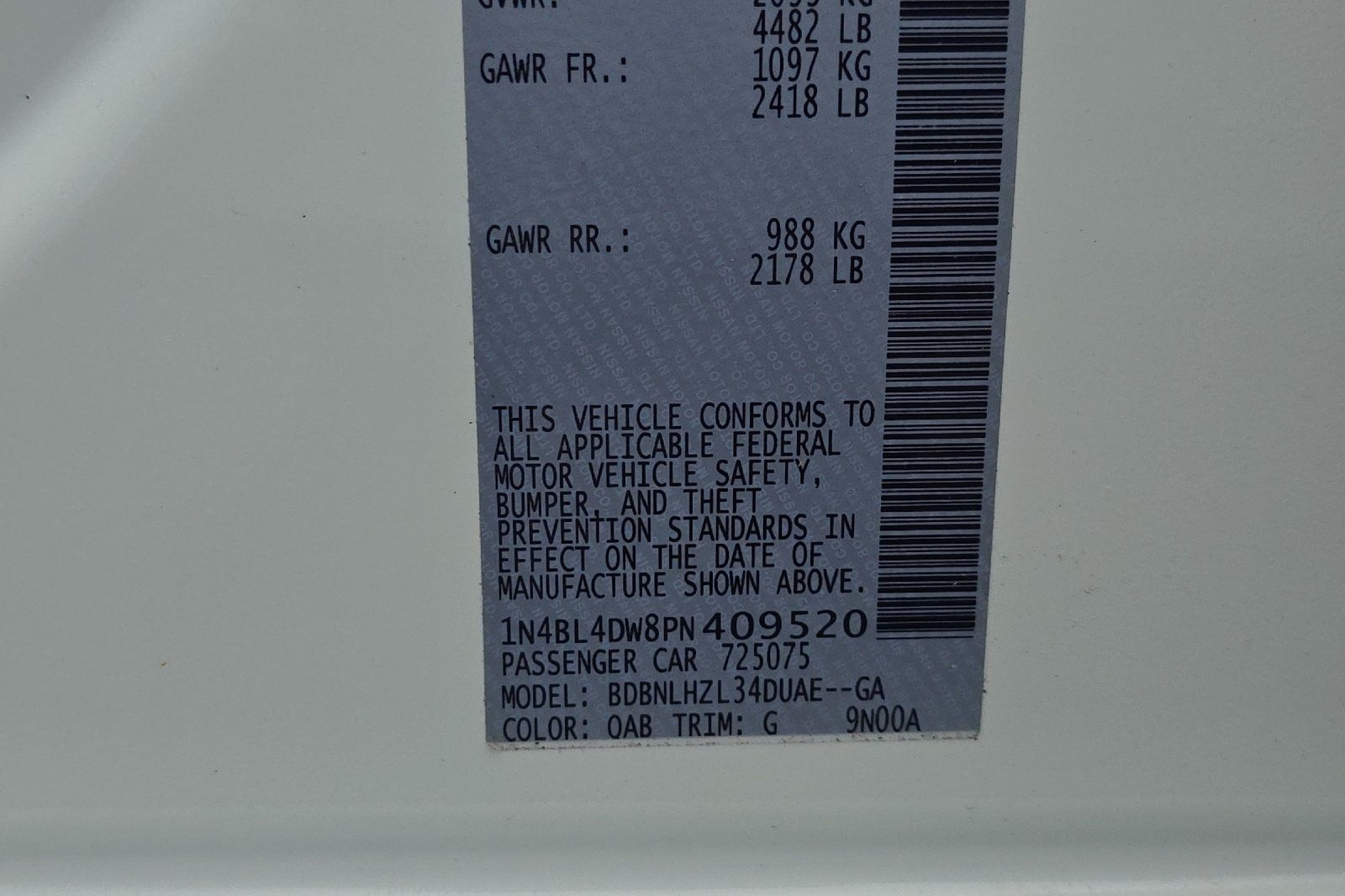 Used 2023 White Nissan 2.5 SV image 33