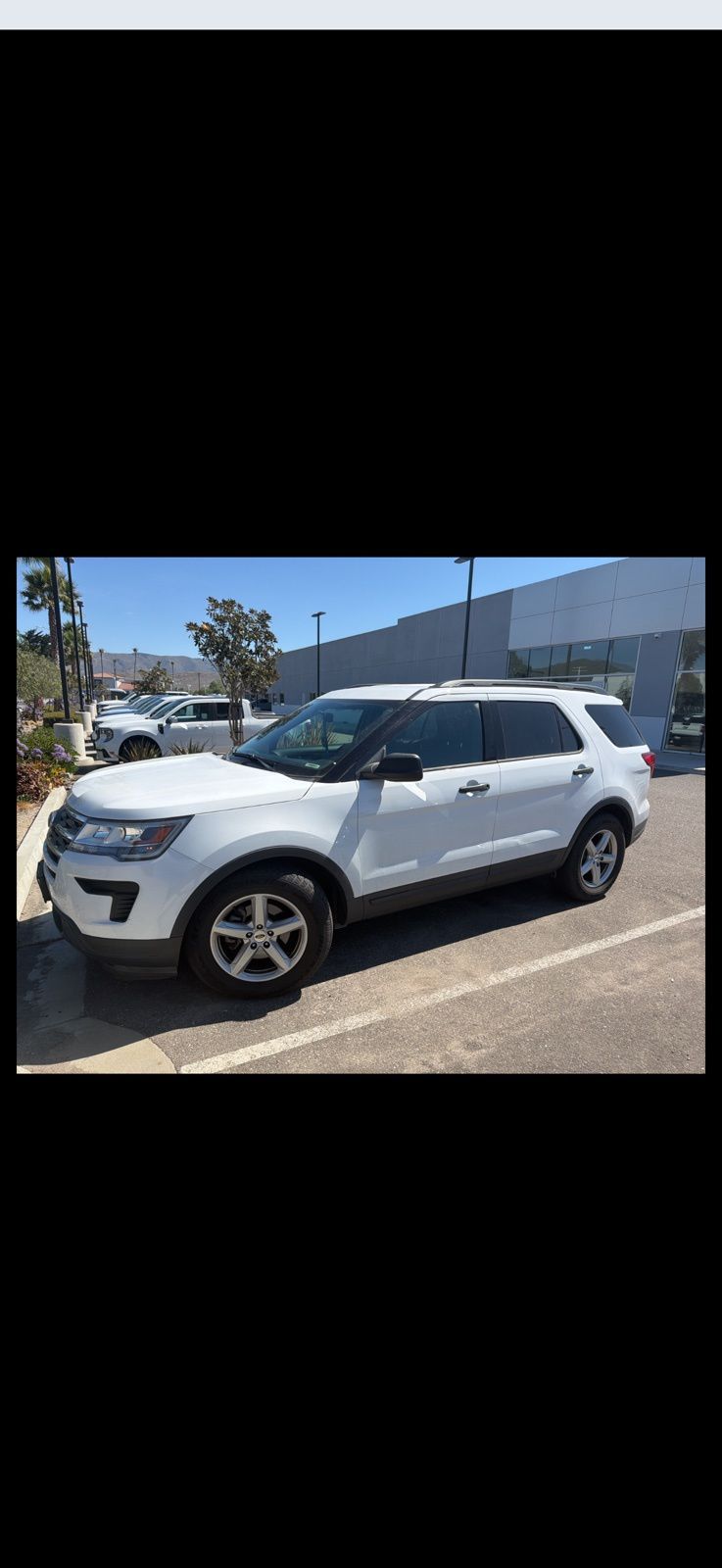 Oxford White 2018 Ford Explorer Base SUV / Crossover Front-Wheel Drive 6-Speed Automatic