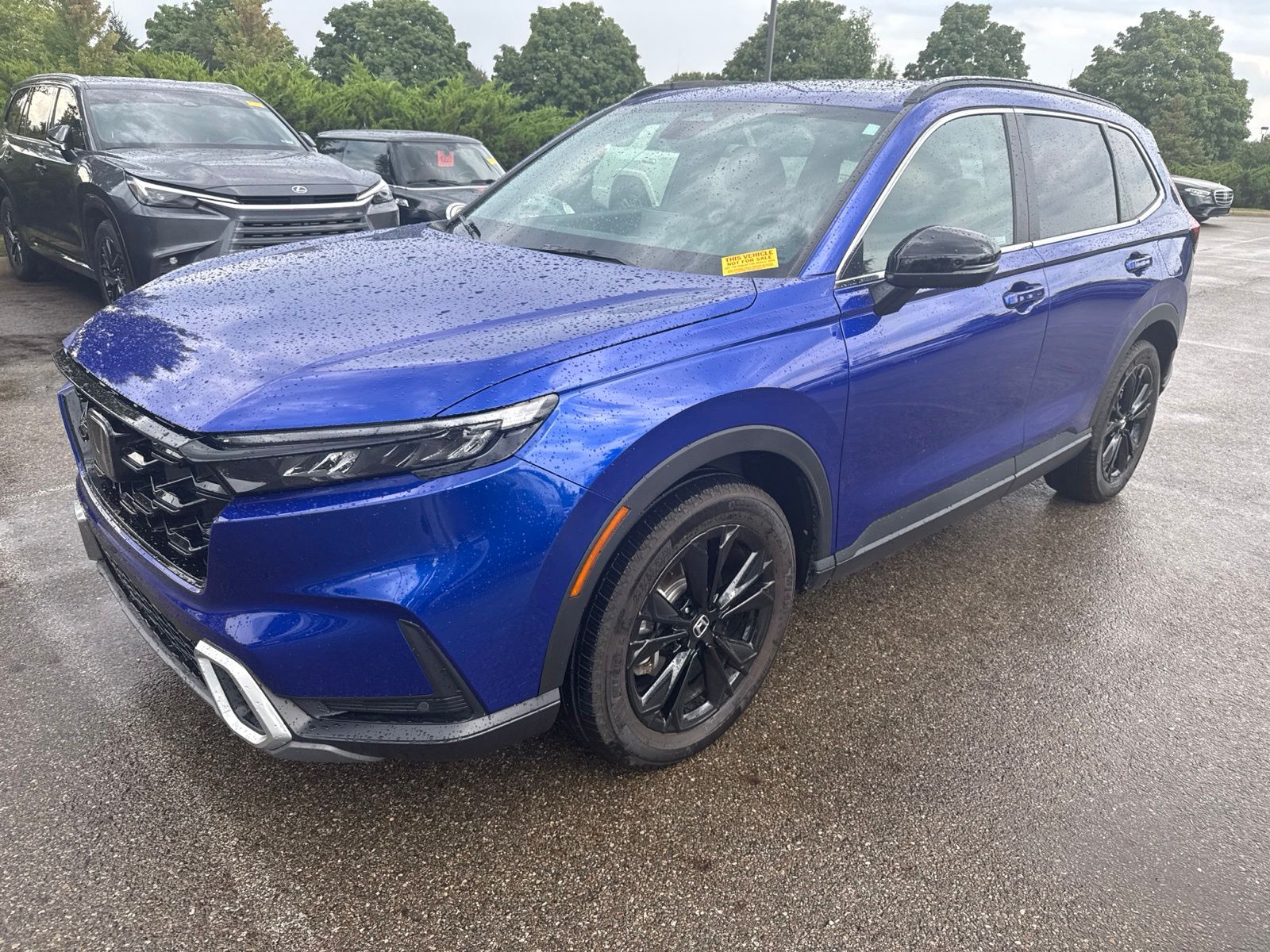 Canyon River Blue Metallic 2024 Honda CR-V Hybrid SUV / Crossover All-Wheel Drive Continuously Variable Transmission