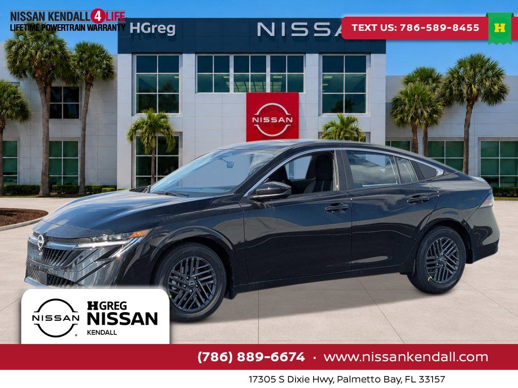 Super Black 2026 Nissan Sentra Sedan Front-Wheel Drive Continuously Variable Transmission