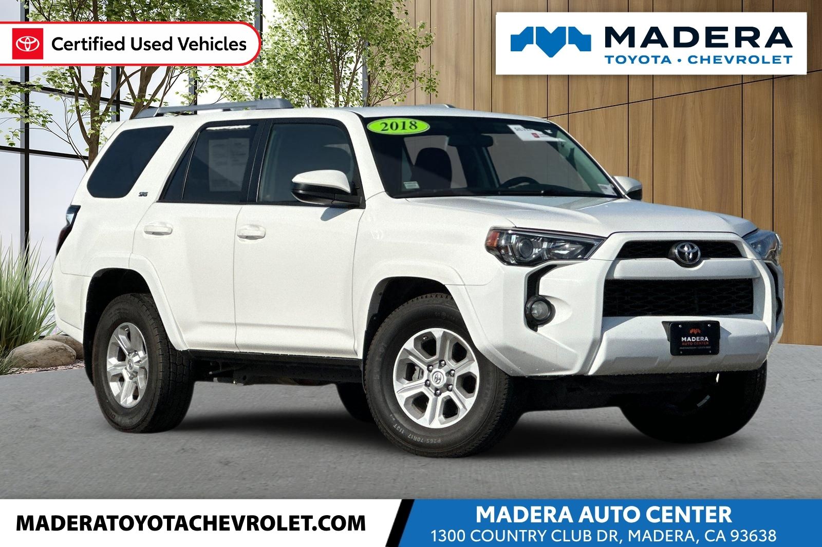 White 2018 Toyota 4Runner SR5 SUV / Crossover 4X2 5-Speed Automatic Overdrive