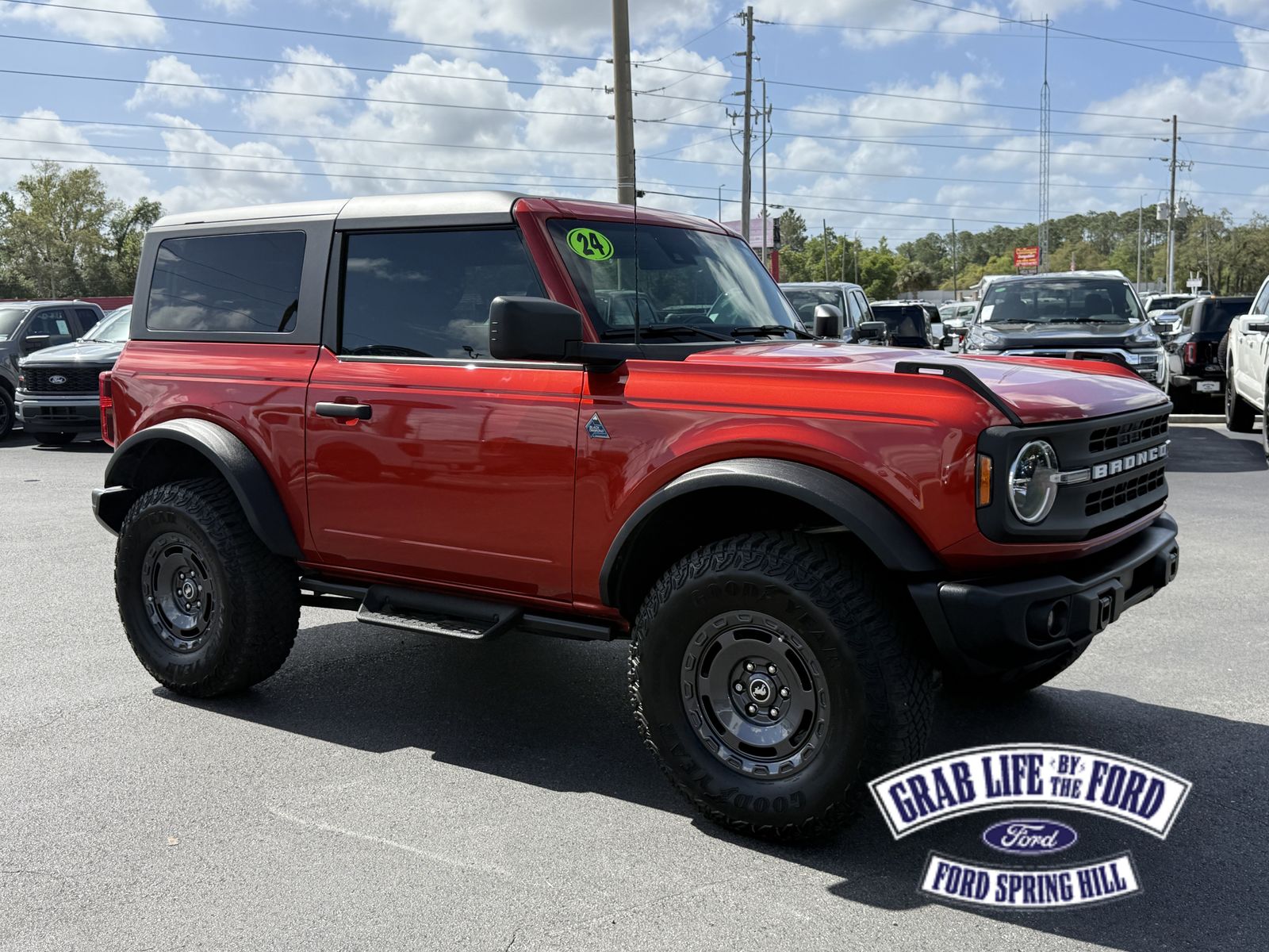 Chili Pepper Red 2024 Ford Bronco Black Diamond 2-Door 4WD SUV / Crossover Four-Wheel Drive Automatic