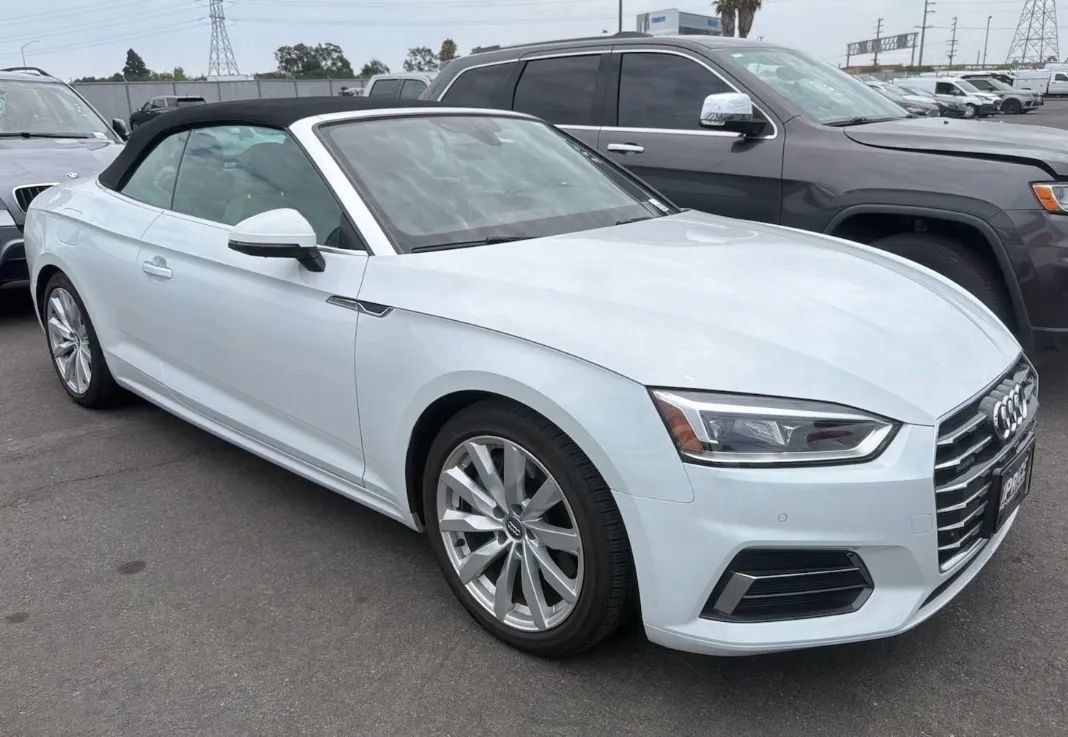 Black Metallic 2018 Audi A5 Convertible All-Wheel Drive 7-Speed Automatic