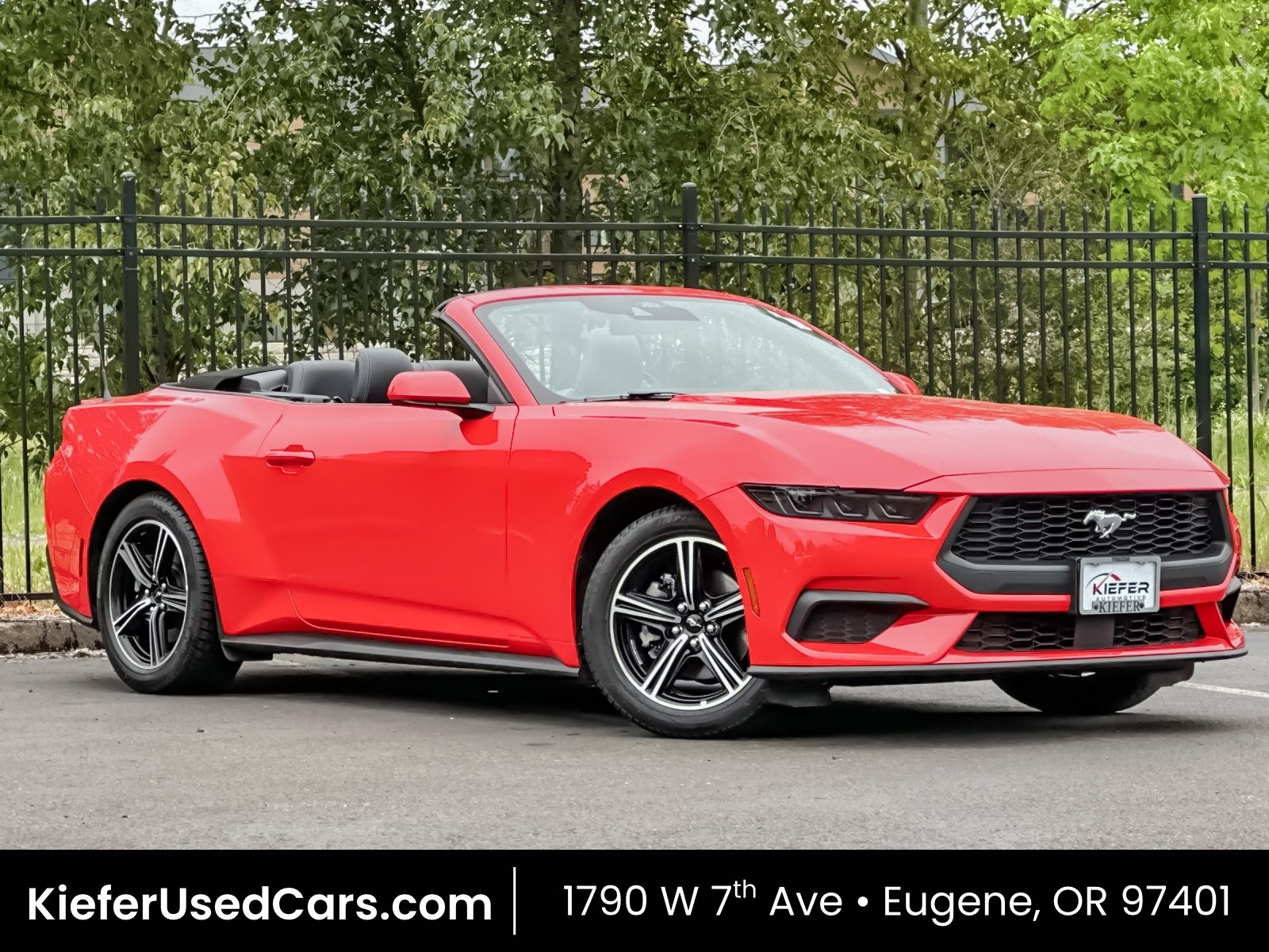 Red 2025 Ford Mustang EcoBoost Premium Convertible RWD Convertible Rear-Wheel Drive Automatic