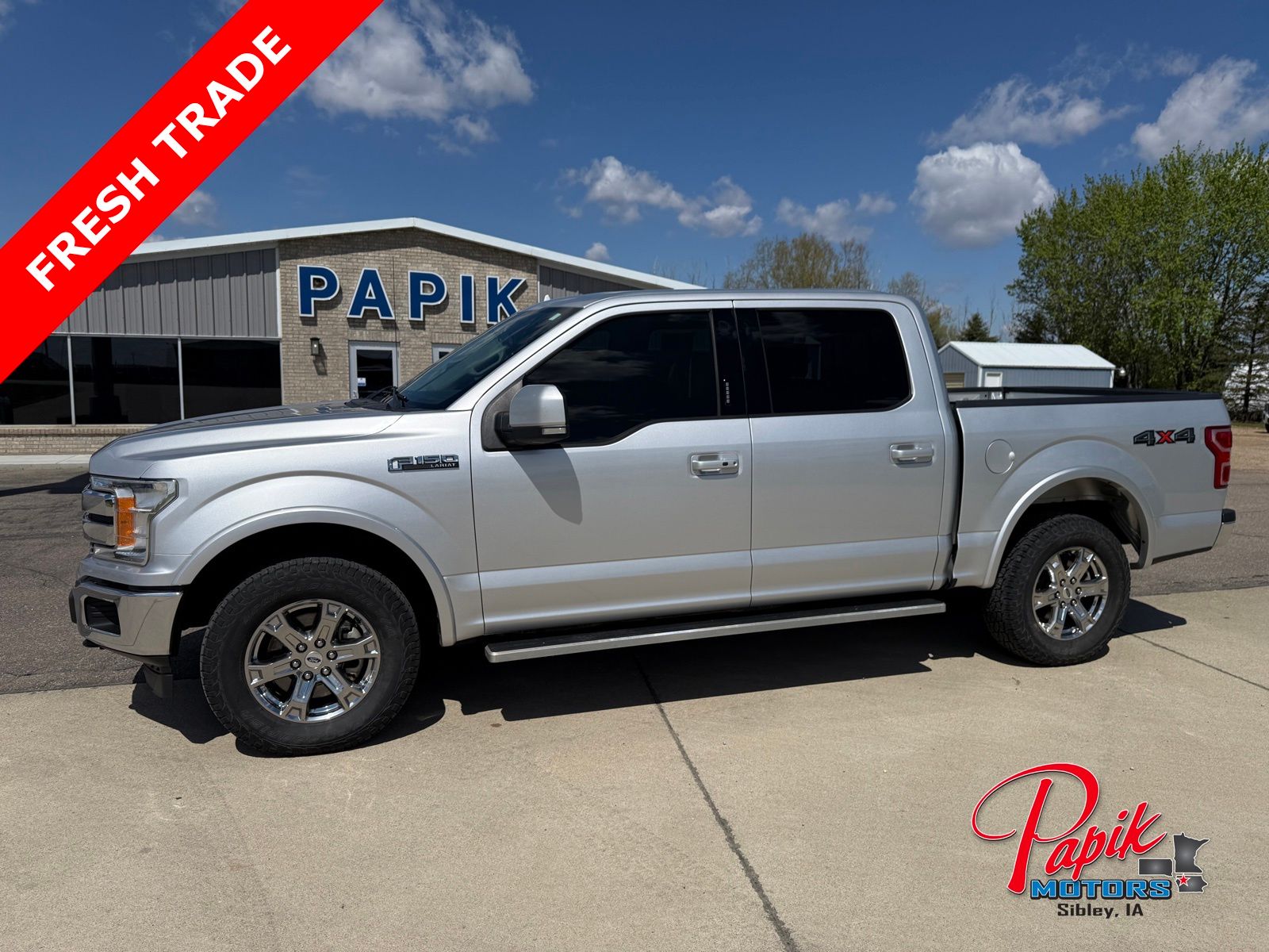 Ingot Silver Metallic 2018 Ford F-150 Lariat SuperCrew 4WD Pickup Truck Four-Wheel Drive Automatic
