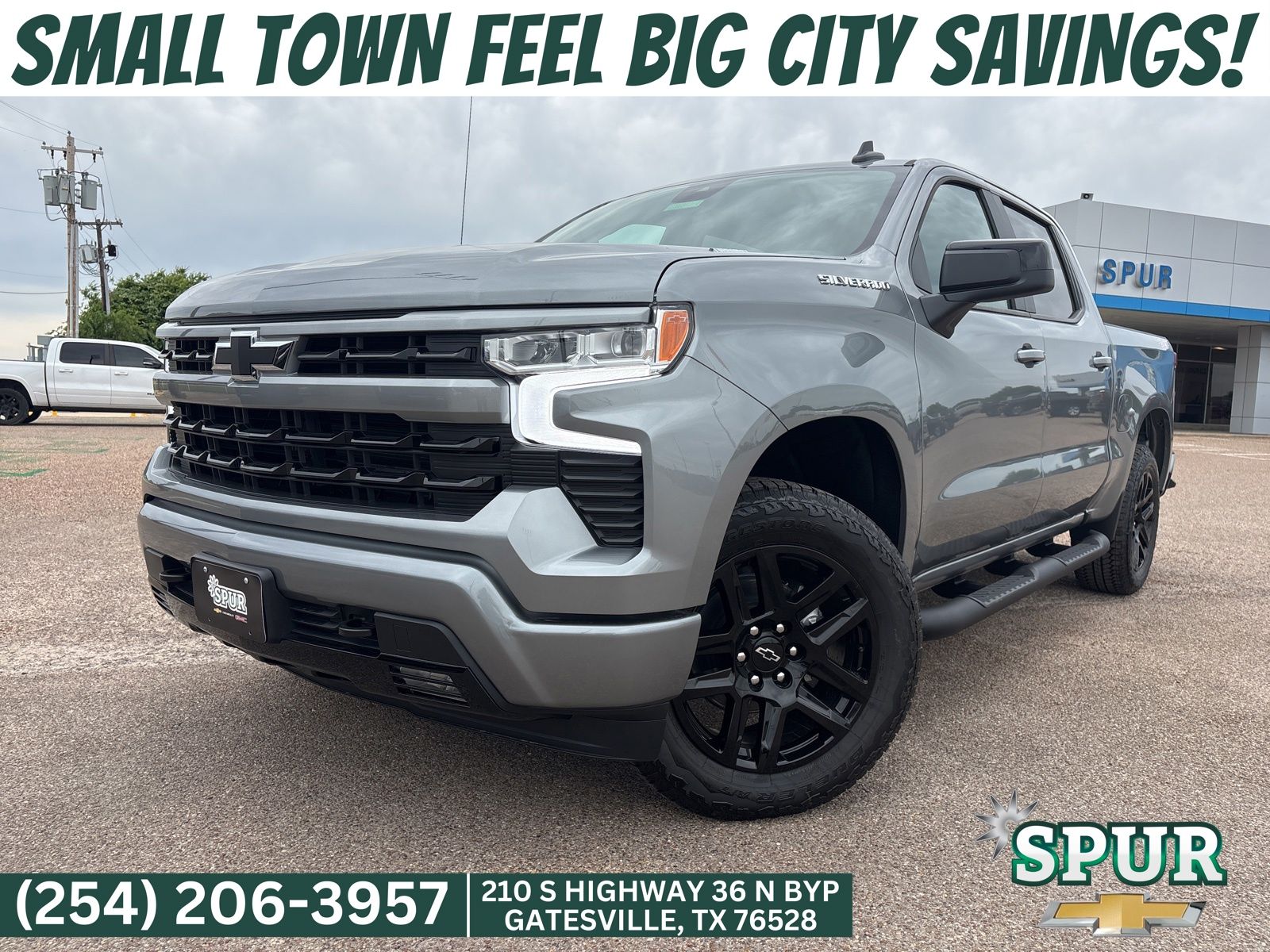 Sterling Gray Metallic 2026 Chevrolet Silverado 1500 Pickup Truck Four-Wheel Drive 8-Speed Automatic