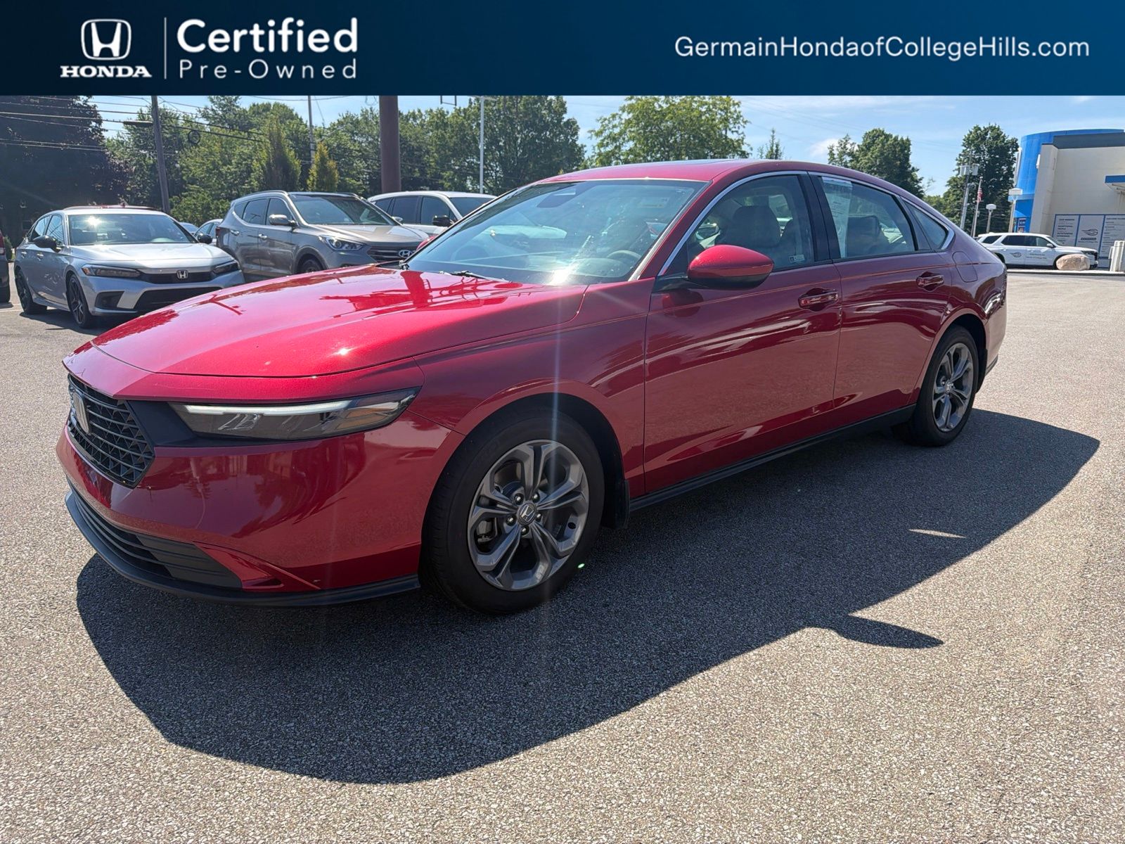 Radiant Red Metallic 2024 Honda Accord Sedan Front-Wheel Drive Continuously Variable Transmission